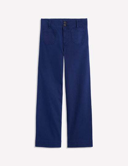 Primrose Patch Pocket Trousers-Navy