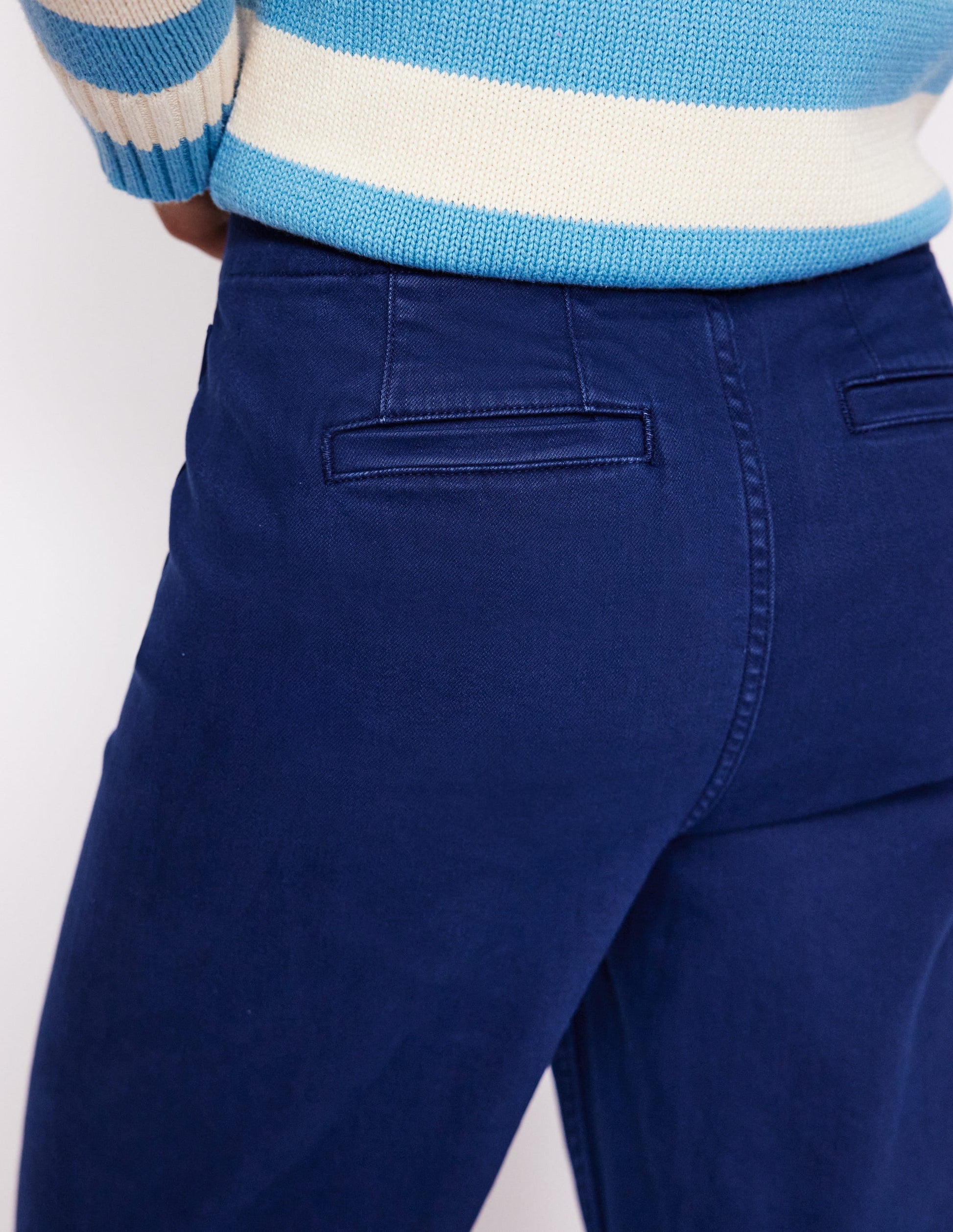 Primrose Patch Pocket Pants-Navy-2