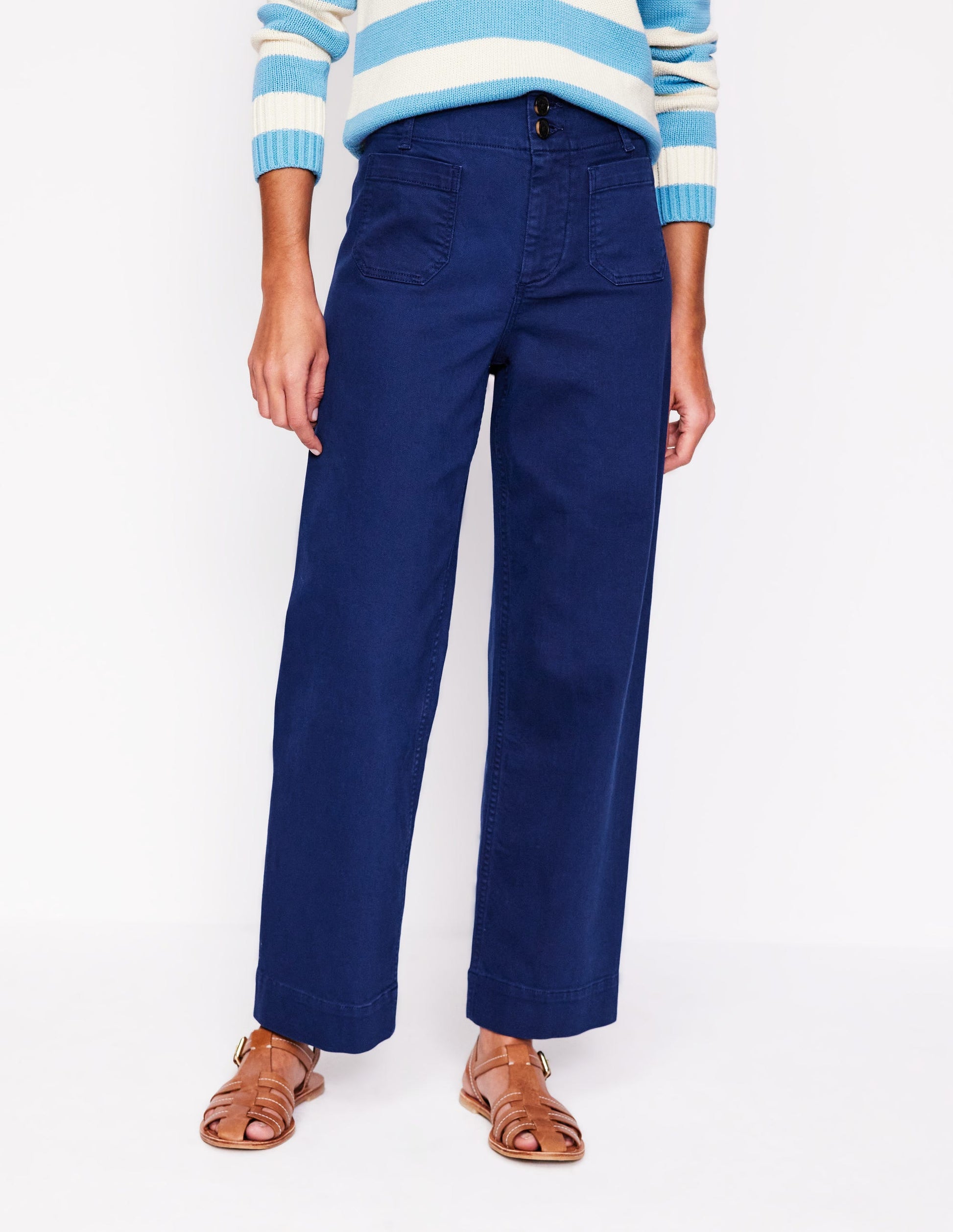 Primrose Patch Pocket Pants-Navy-5