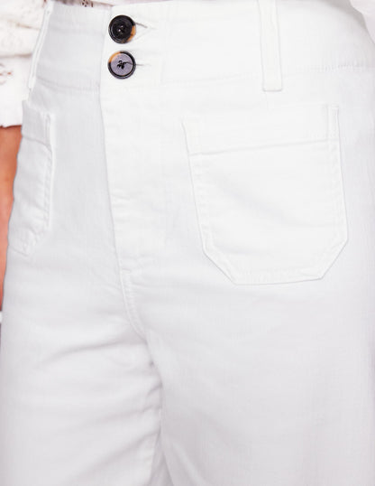 Primrose Patch Pocket Pants-White-5