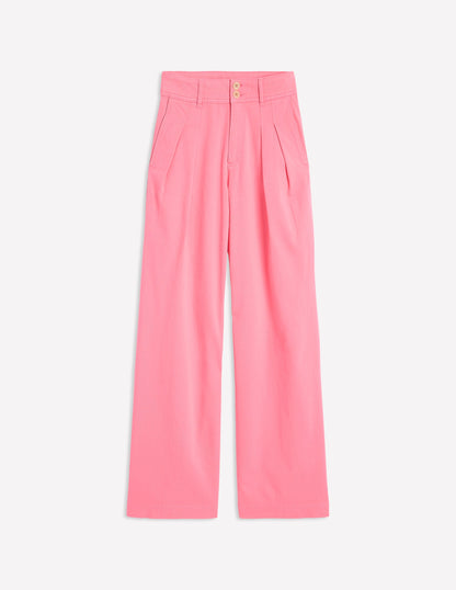 Brompton Wide Leg Pants-Pink Rose