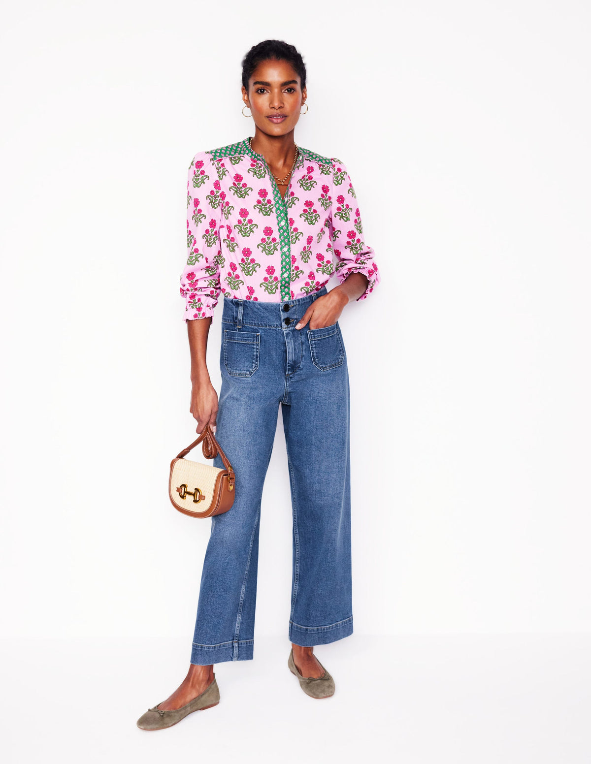 Primrose Cropped Pants-Light Vintage - Image 1