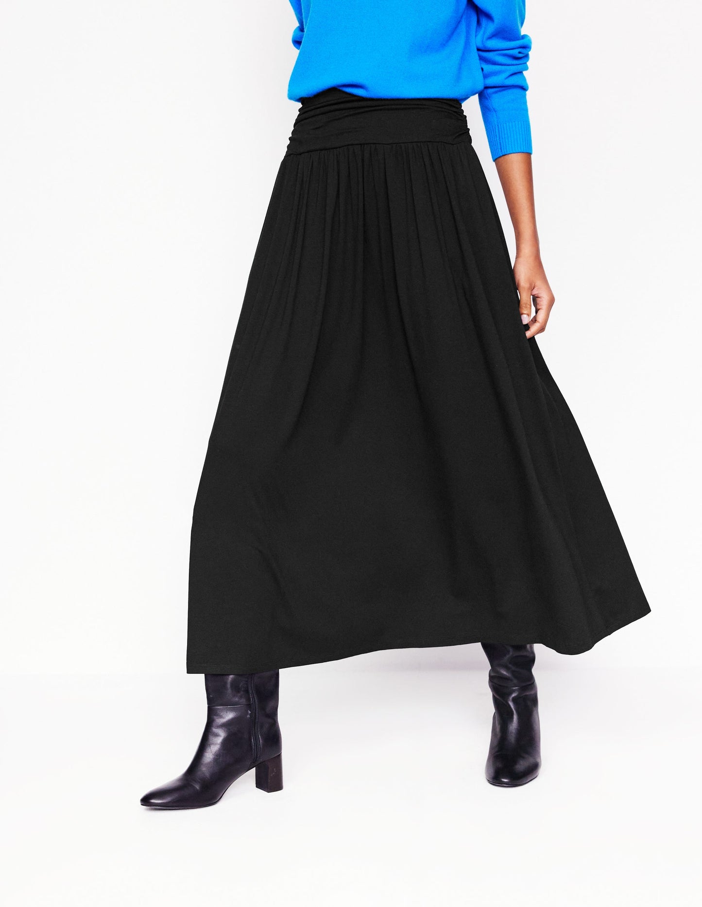 Rosaline Jersey Skirt-Black