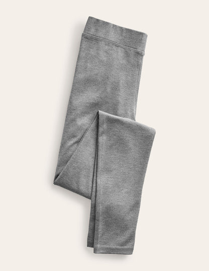 High Rise Jersey Leggings-Charcoal Marl