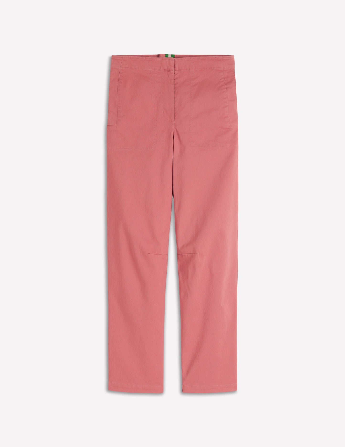Cotton Straight Leg Pants-Vintage Rose
