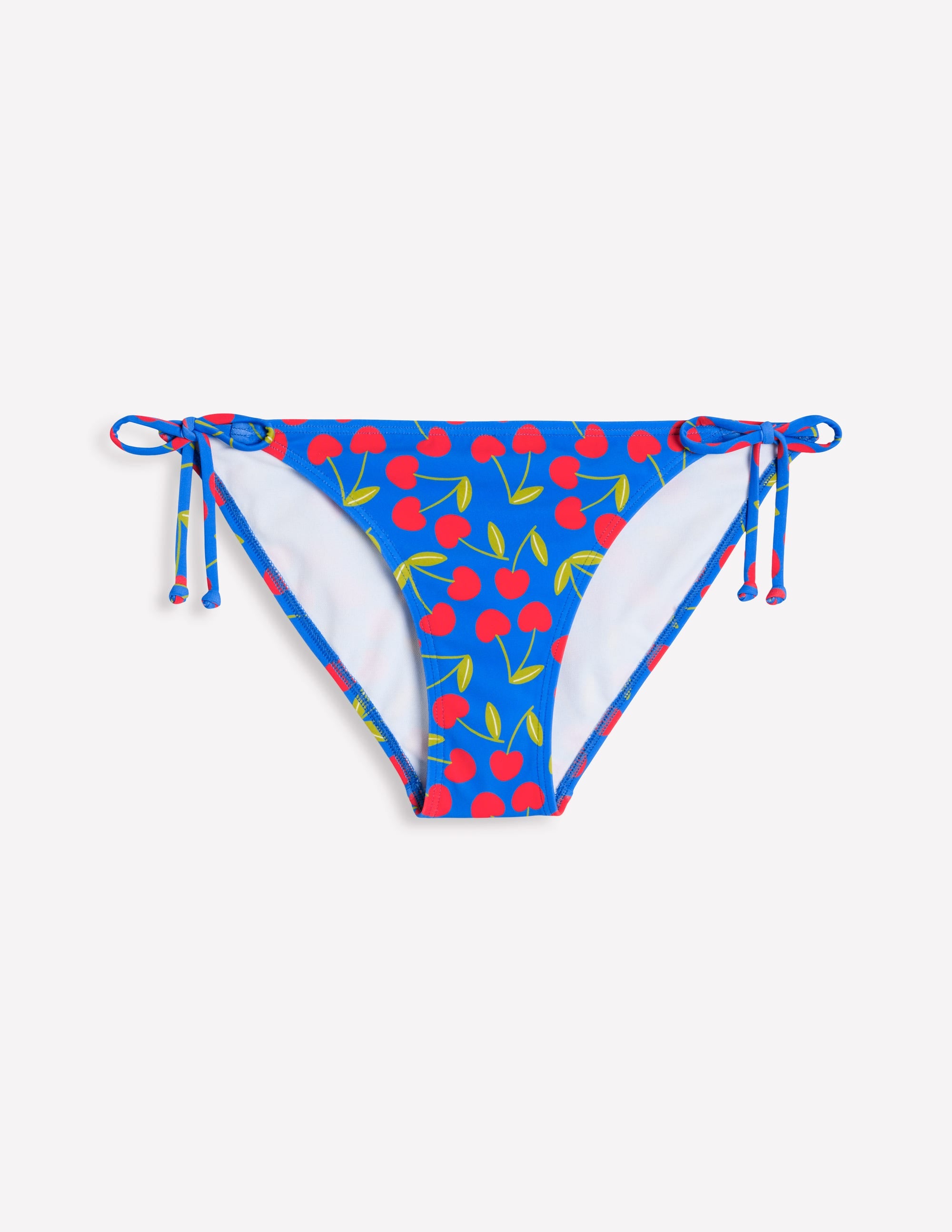 Symi String Bikini Bottoms-Gallery Blue, Cherry Scatter - Image 5