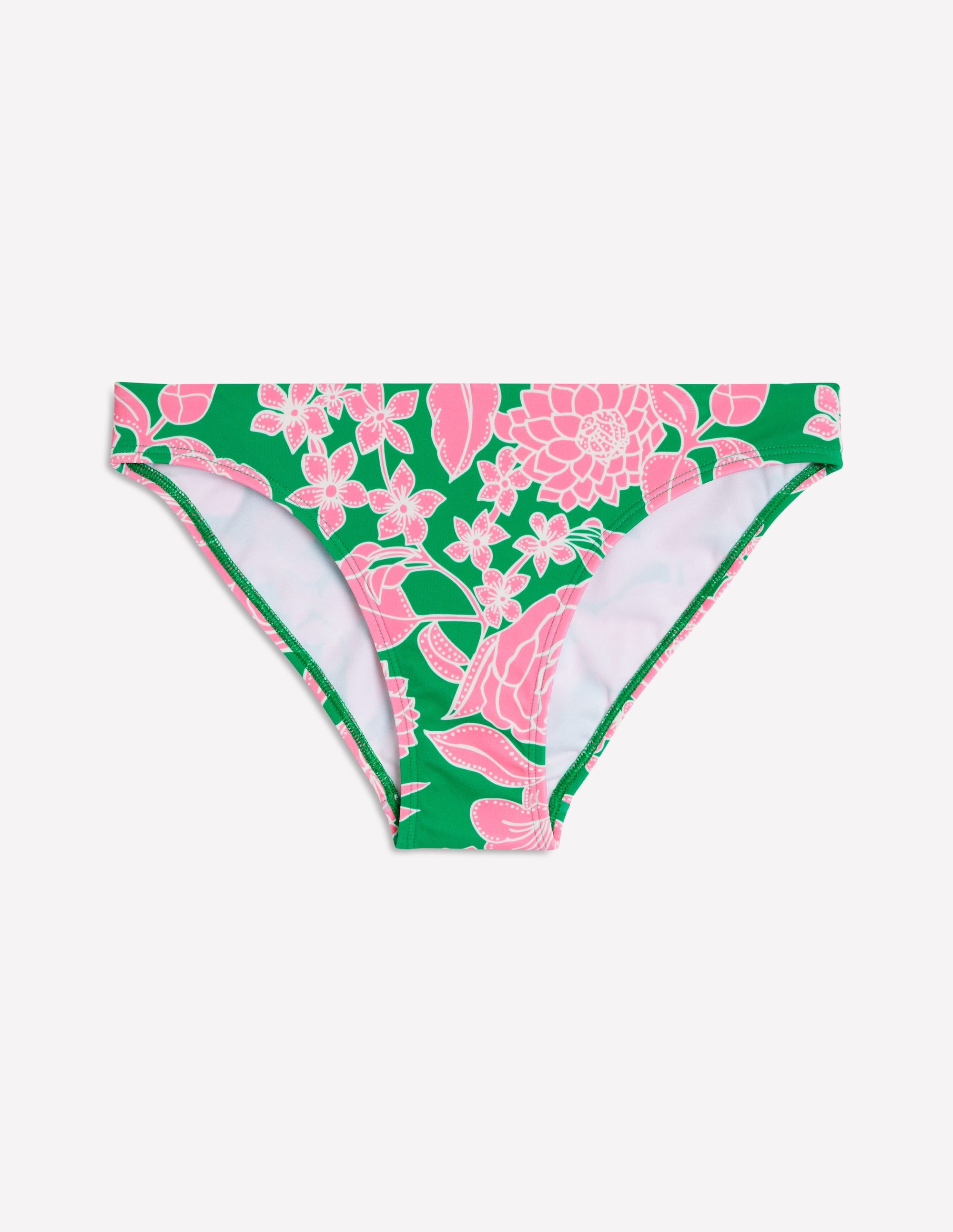 Classic Bikini Bottoms-Emerald, Blossom Cascade - Image 5