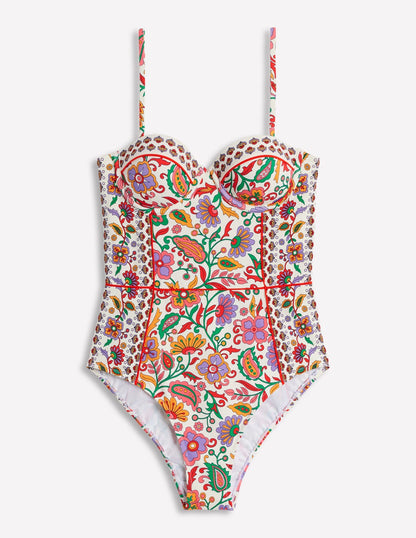 Rhodes Cup-Size Swimsuit-Multi, Oriental Paradise