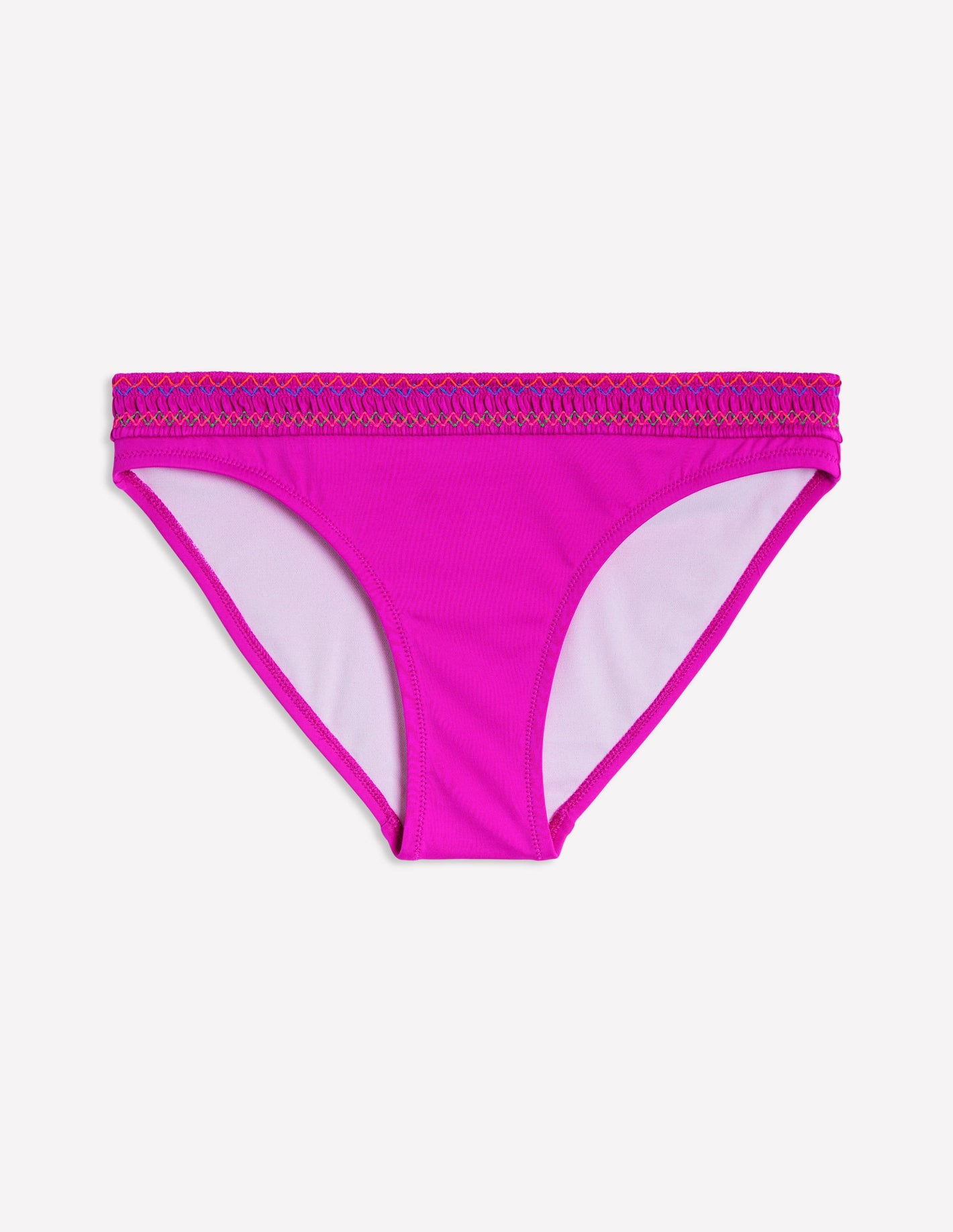 Skyros Smocked Bikini Bottoms-Very fuchsia