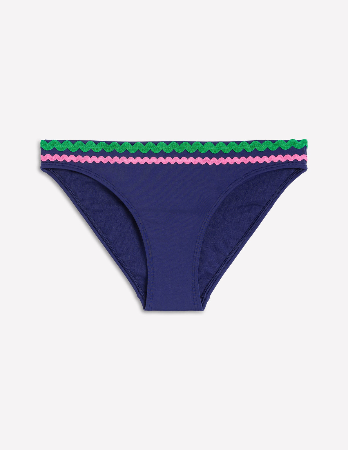 Porto Bikini Bottoms-Navy Rik Rak - Image 5