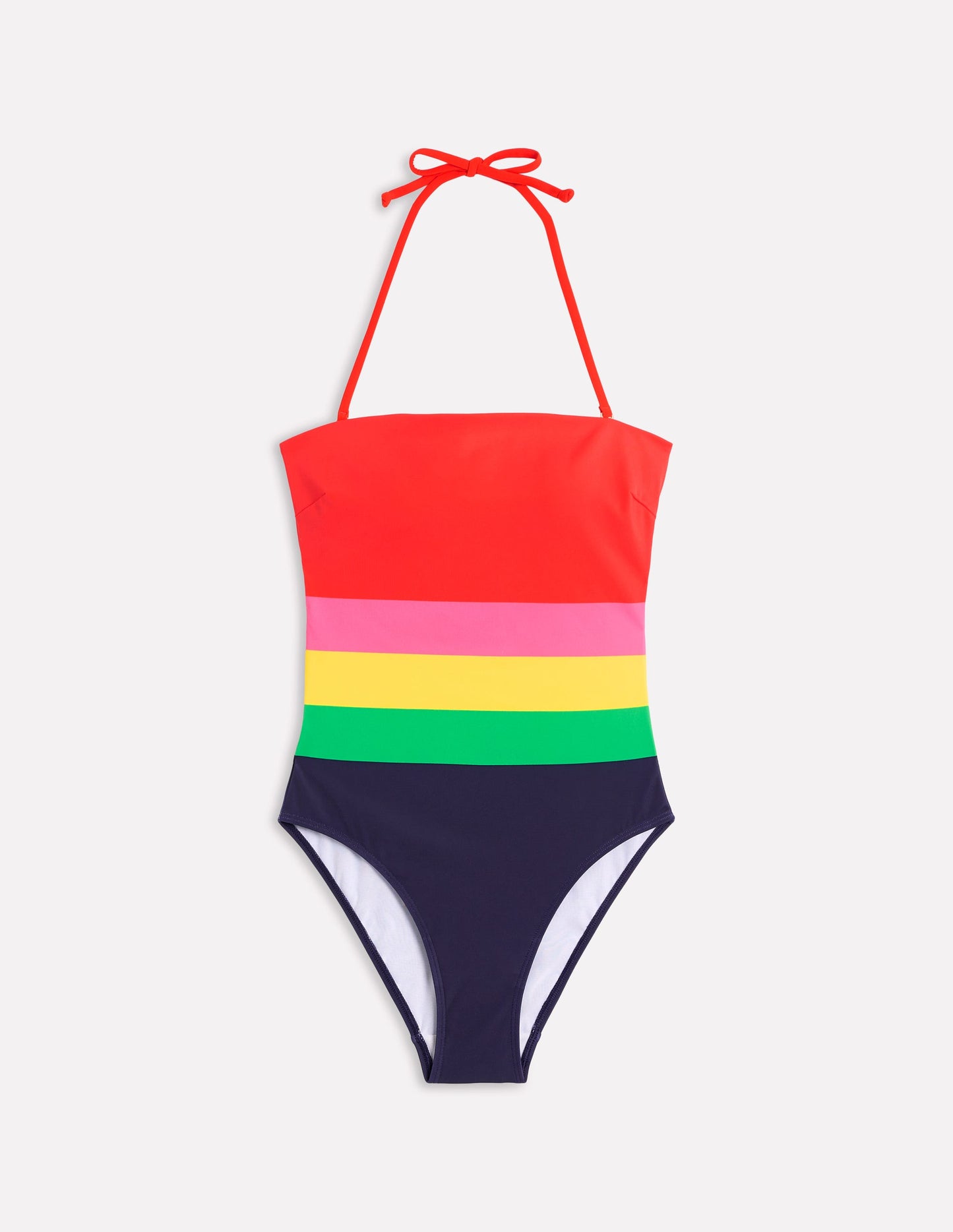 Paros Bandeau Swimsuit-Multi, Colourblock