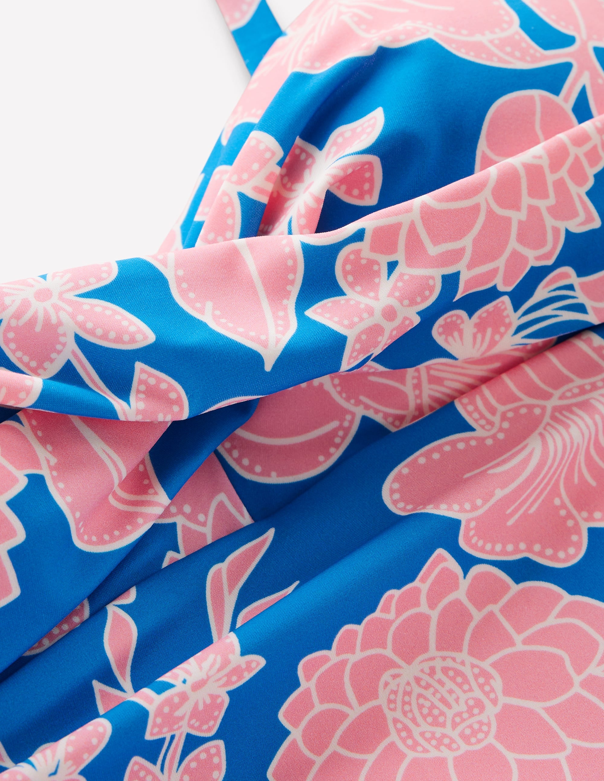 Andros Twist Front Swimsuit-Indigo Bunting, Blossom - Image 6