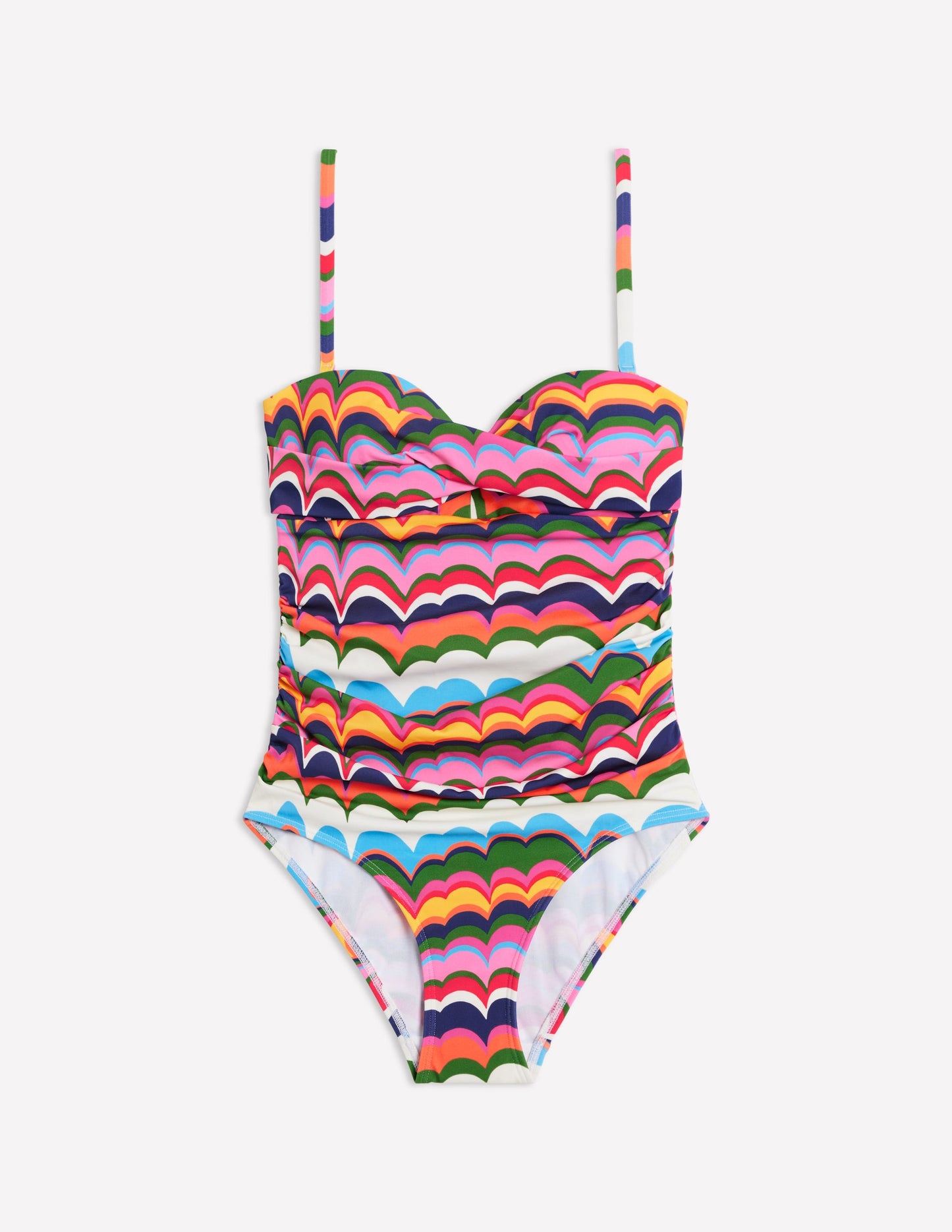 Andros Twist Front Swimsuit-Multi, Abstract Wave