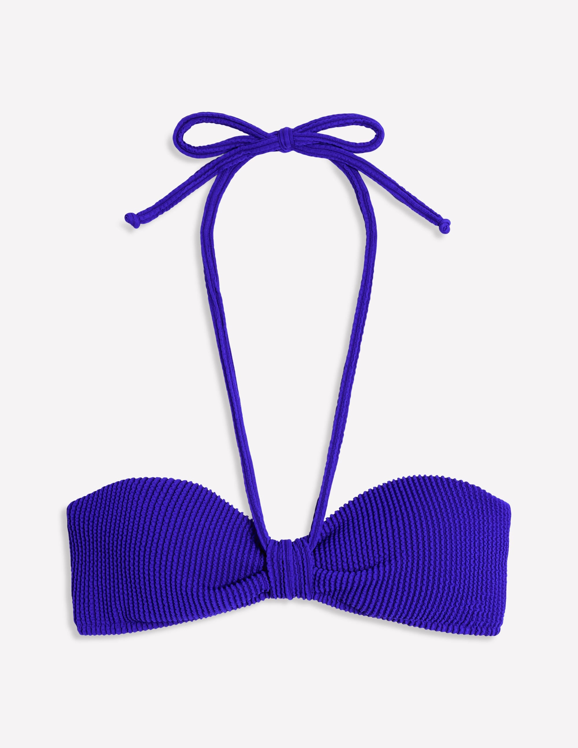 Crinkle Texture Bikini Top-Cobalt - Image 8