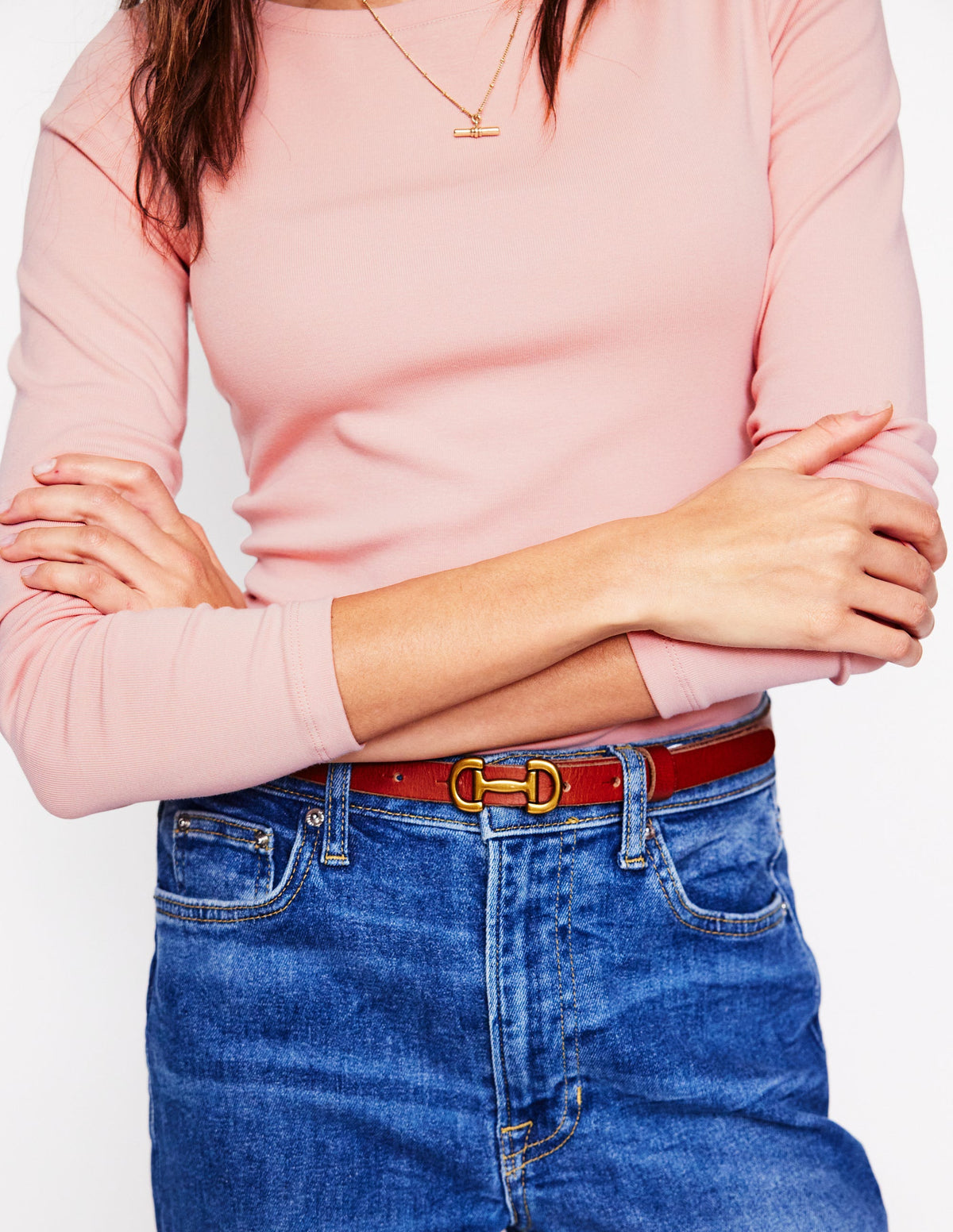 Essential Boat-Neck Jersey Top-Milkshake - Image 4