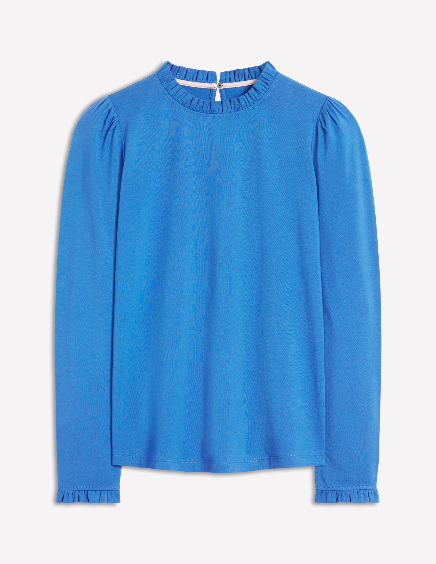 Supersoft Frill Detail Top-PALACE BLUE (18-4043 TCX)