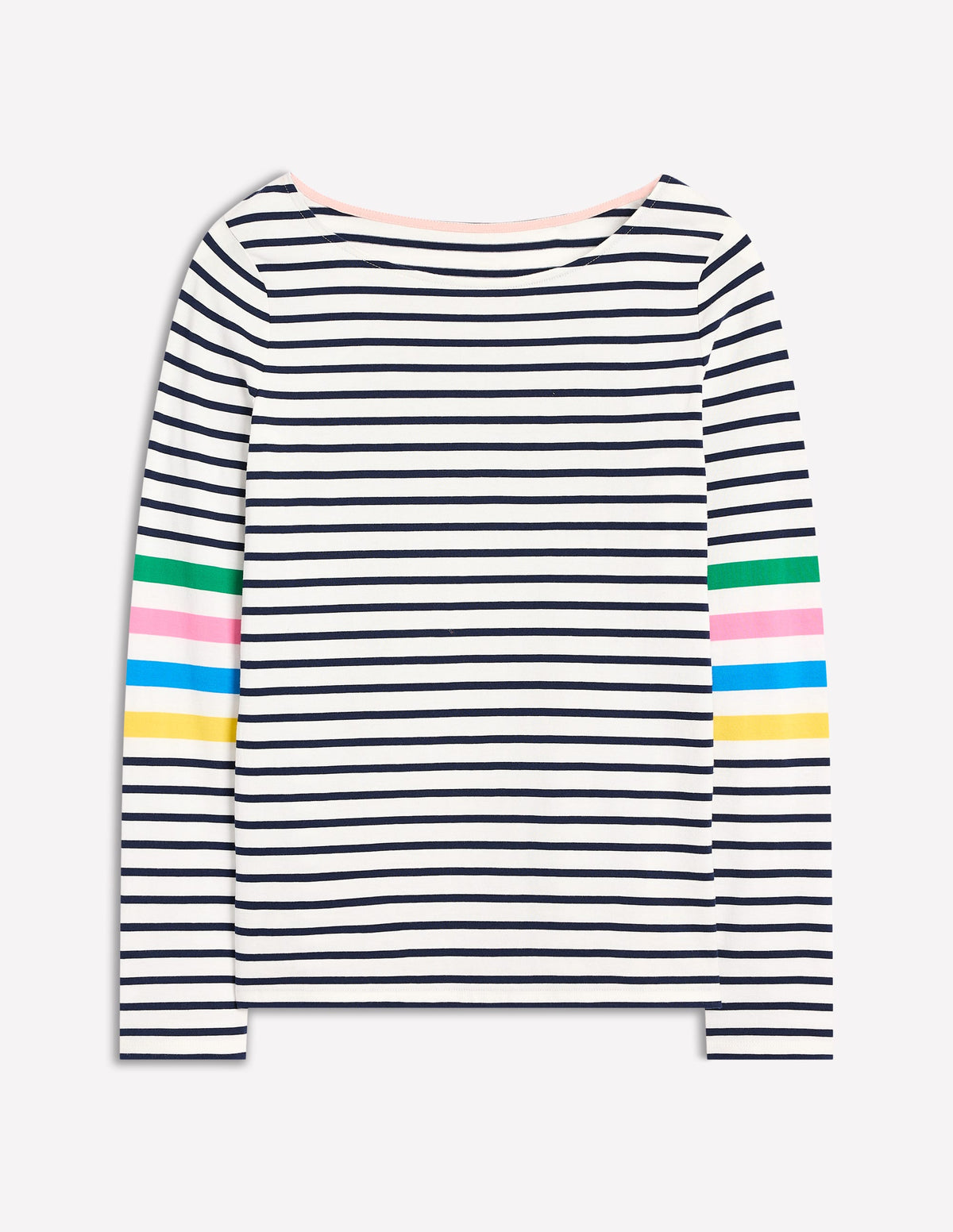 Ella Long Sleeve Breton-Ivory Multi Arm Placement - Image 5