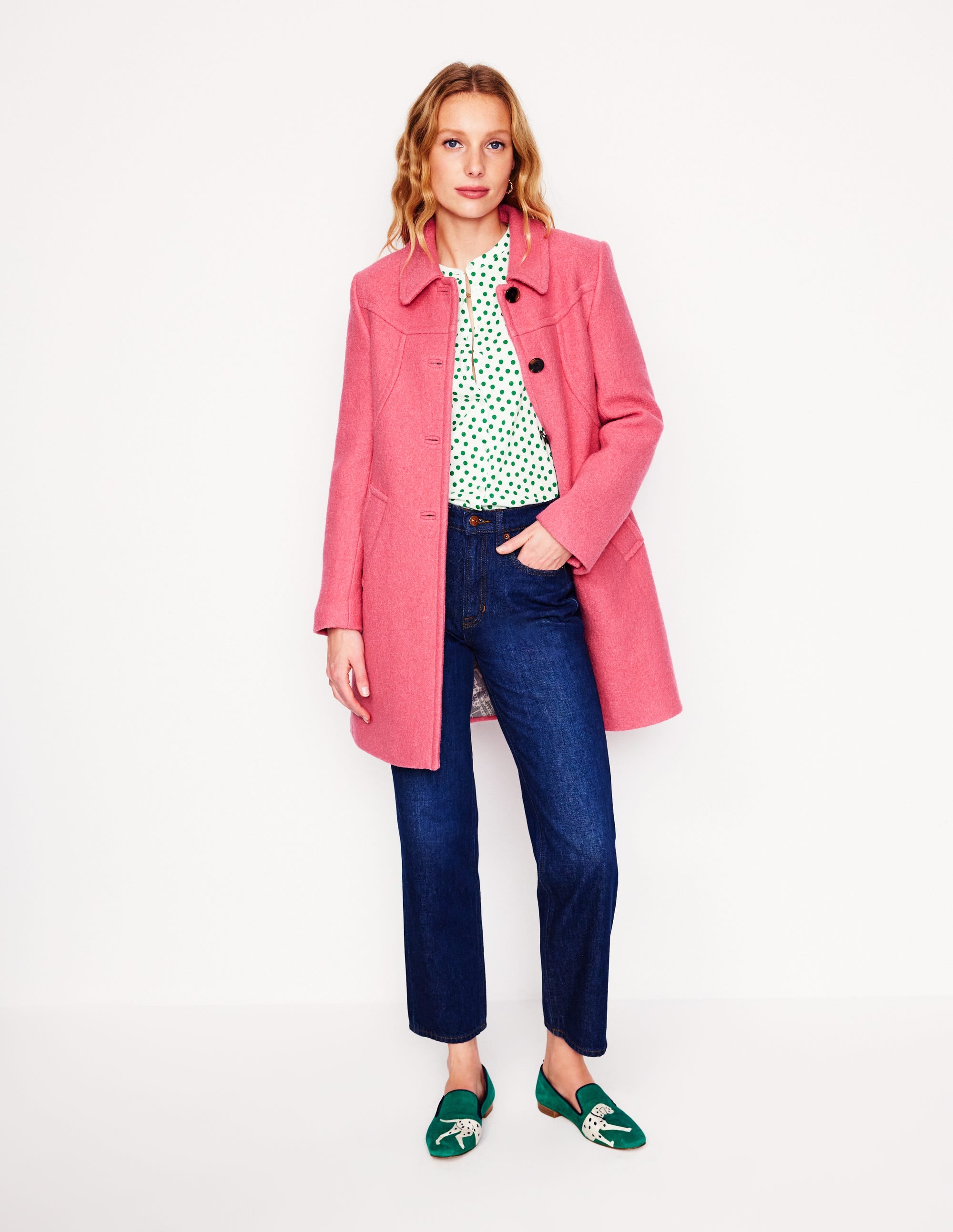 Marina Jersey Shirt-Ivory, Abstract Dot - Image 4