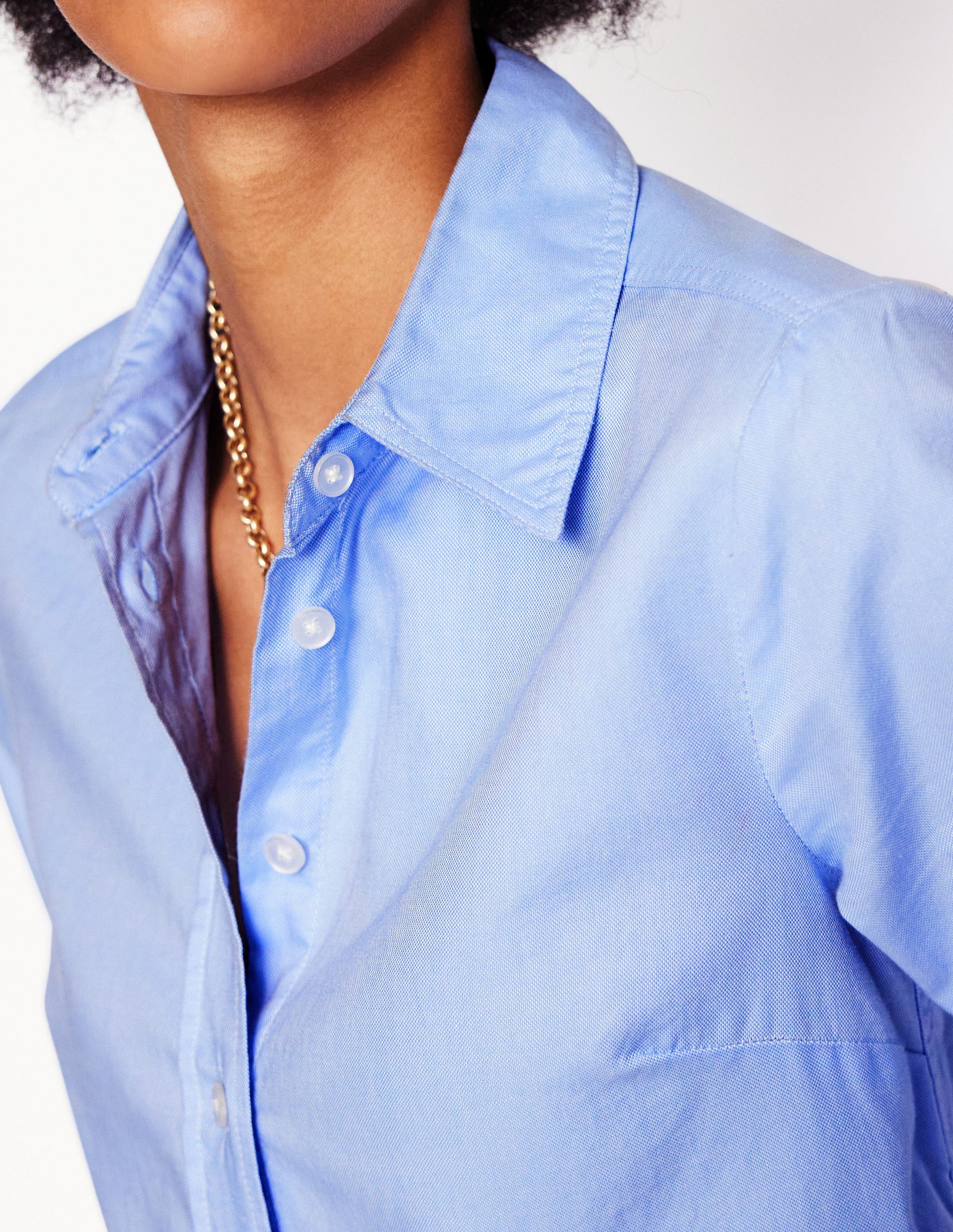 Sienna Cotton Shirt-Blue Oxford | Boden USA Sienna Cotton Shirt-Blue Oxford | Boden USA