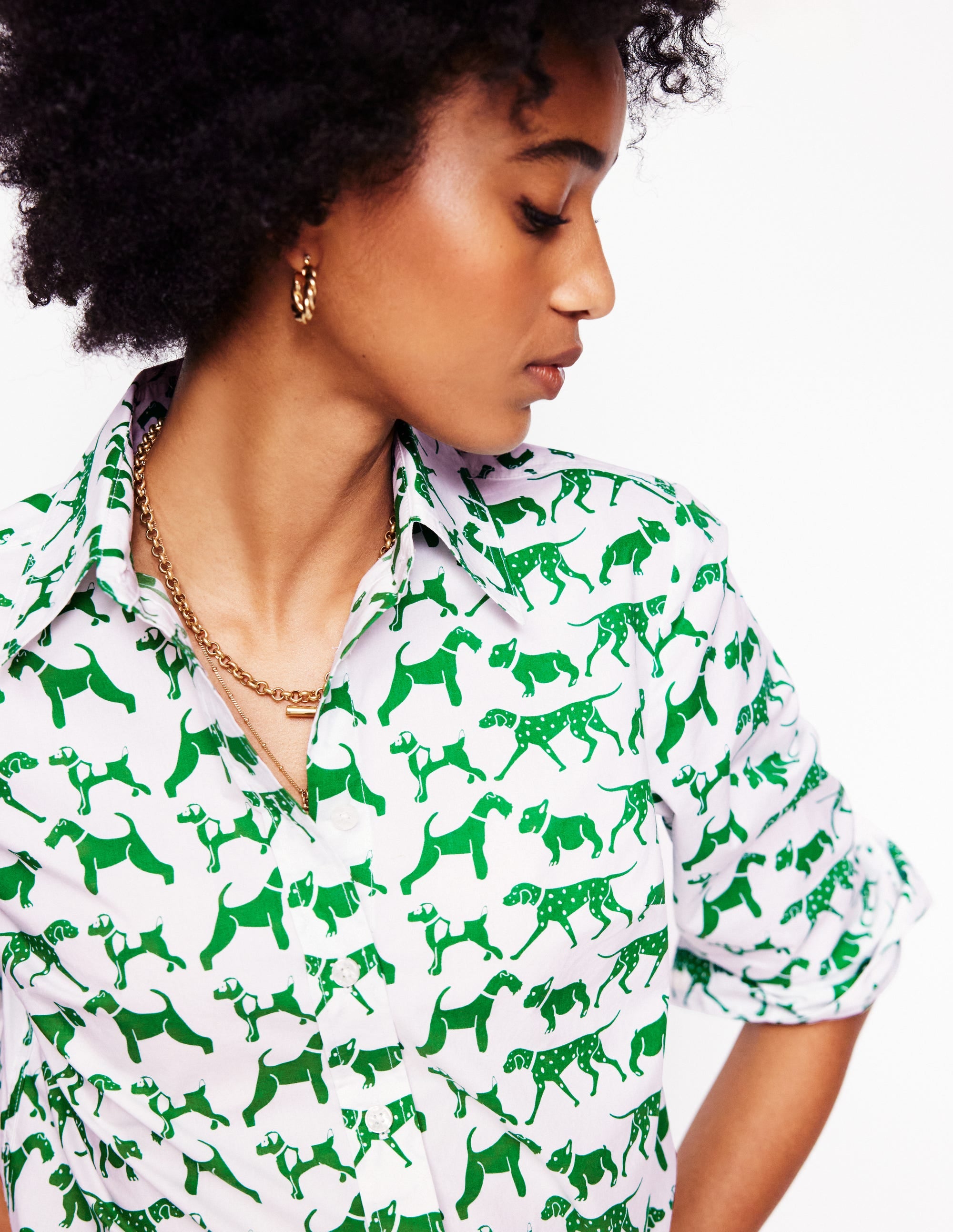 Sienna Cotton Shirt-Ivory, Janet And Friends - Image 4