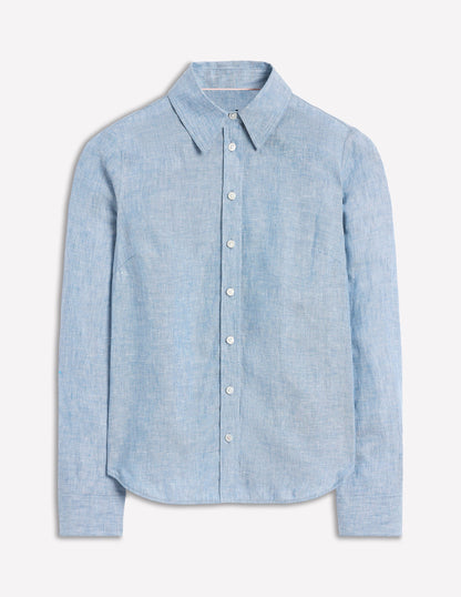 Sienna Linen Shirt-Chambray