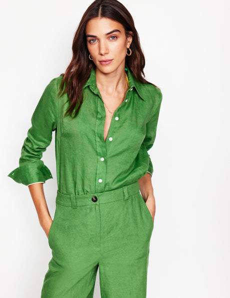 Sienna Shirt Rainforest Linen