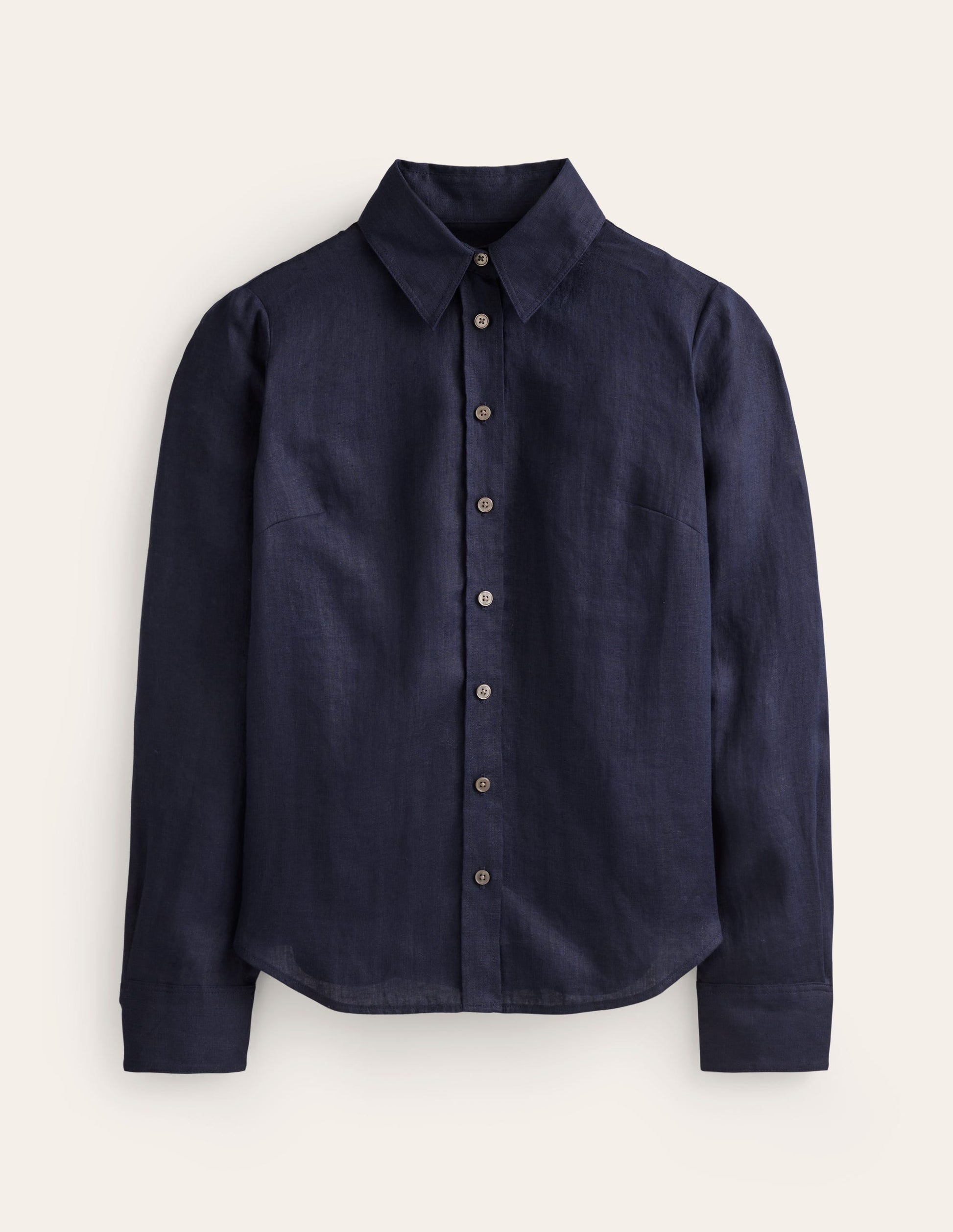 Boden Women's Sienna Linen Shirt in Blue | Size 4 Boden Women's Sienna Linen Shirt in Blue | Size 4