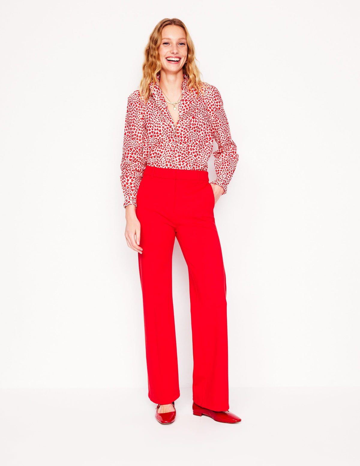 Felicity Cotton Blouse-Ivory, Heart Cluster - Image 5