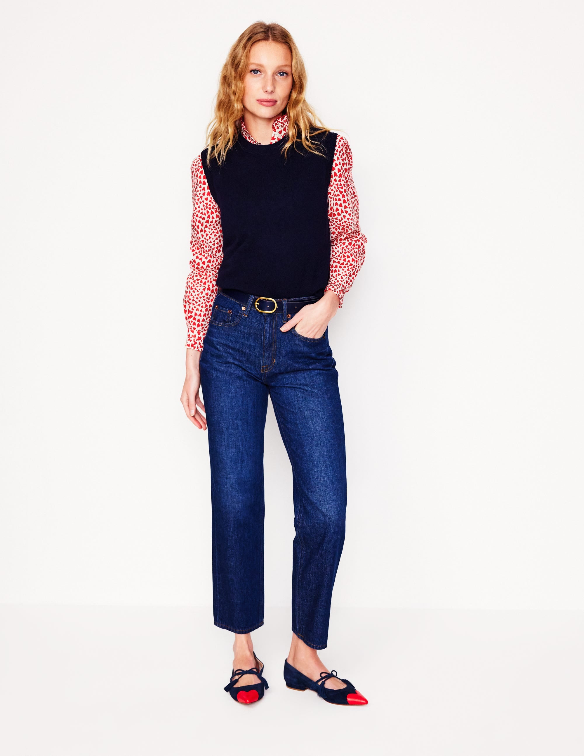 Felicity Cotton Blouse-Ivory, Heart Cluster - Image 6