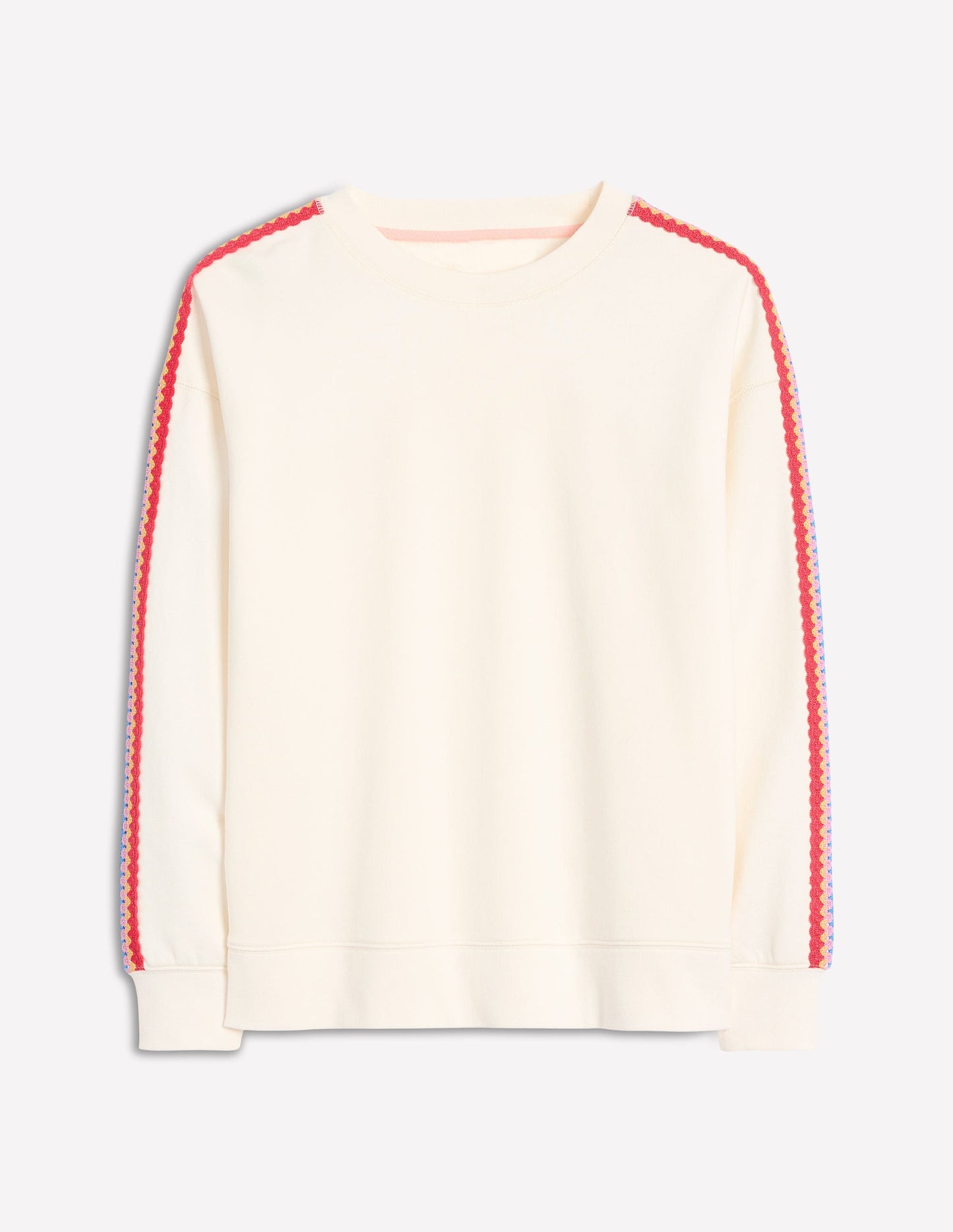 Emi Crochet Sweatshirt-Ivory