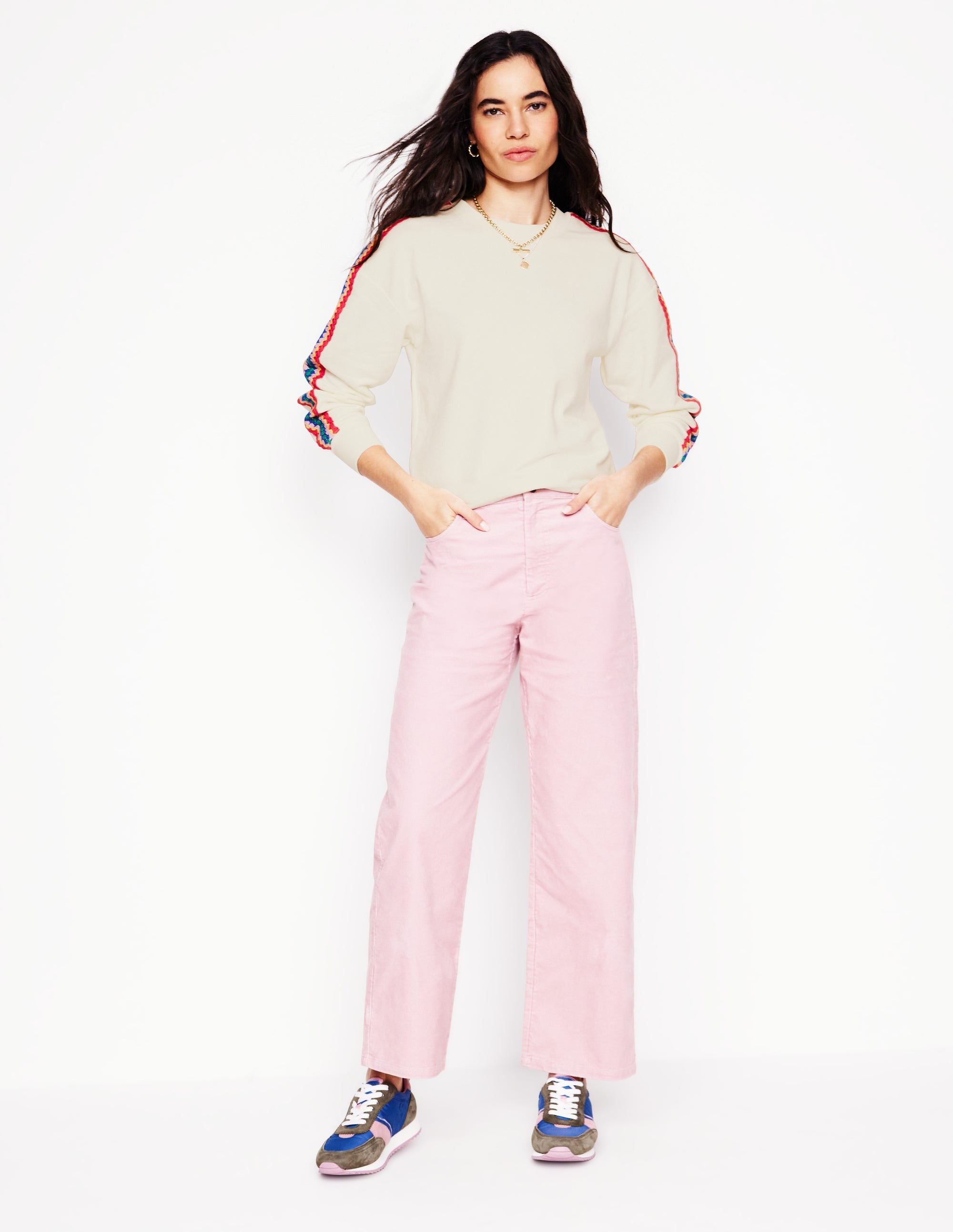 Emi Crochet Sweatshirt-Ivory - Image 4