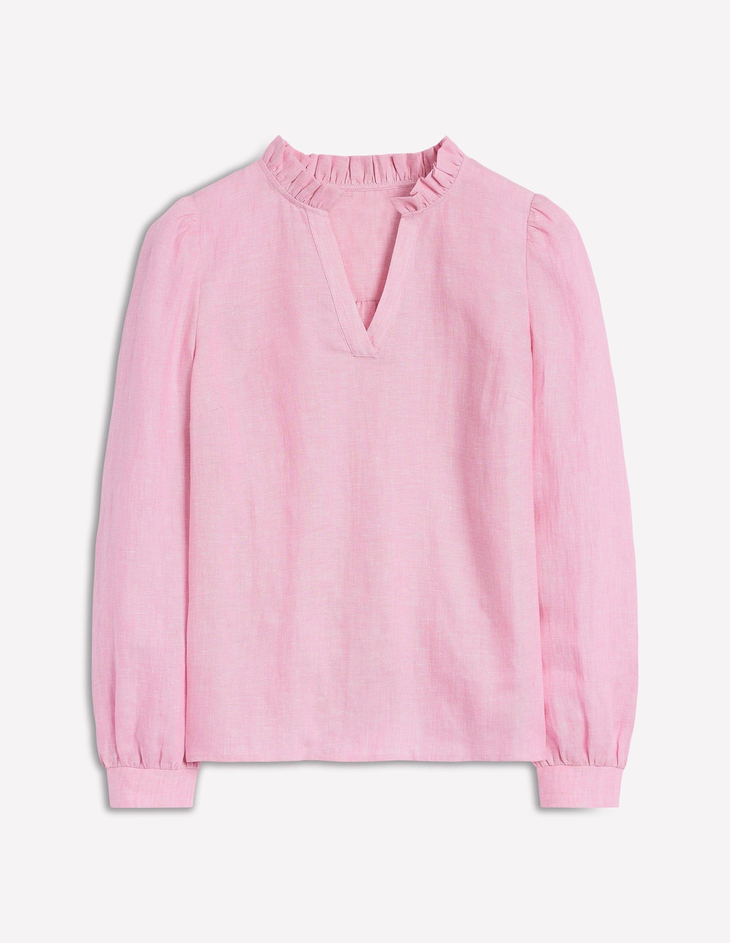 Grace Linen Top-Meadowsweet Pink Chambray