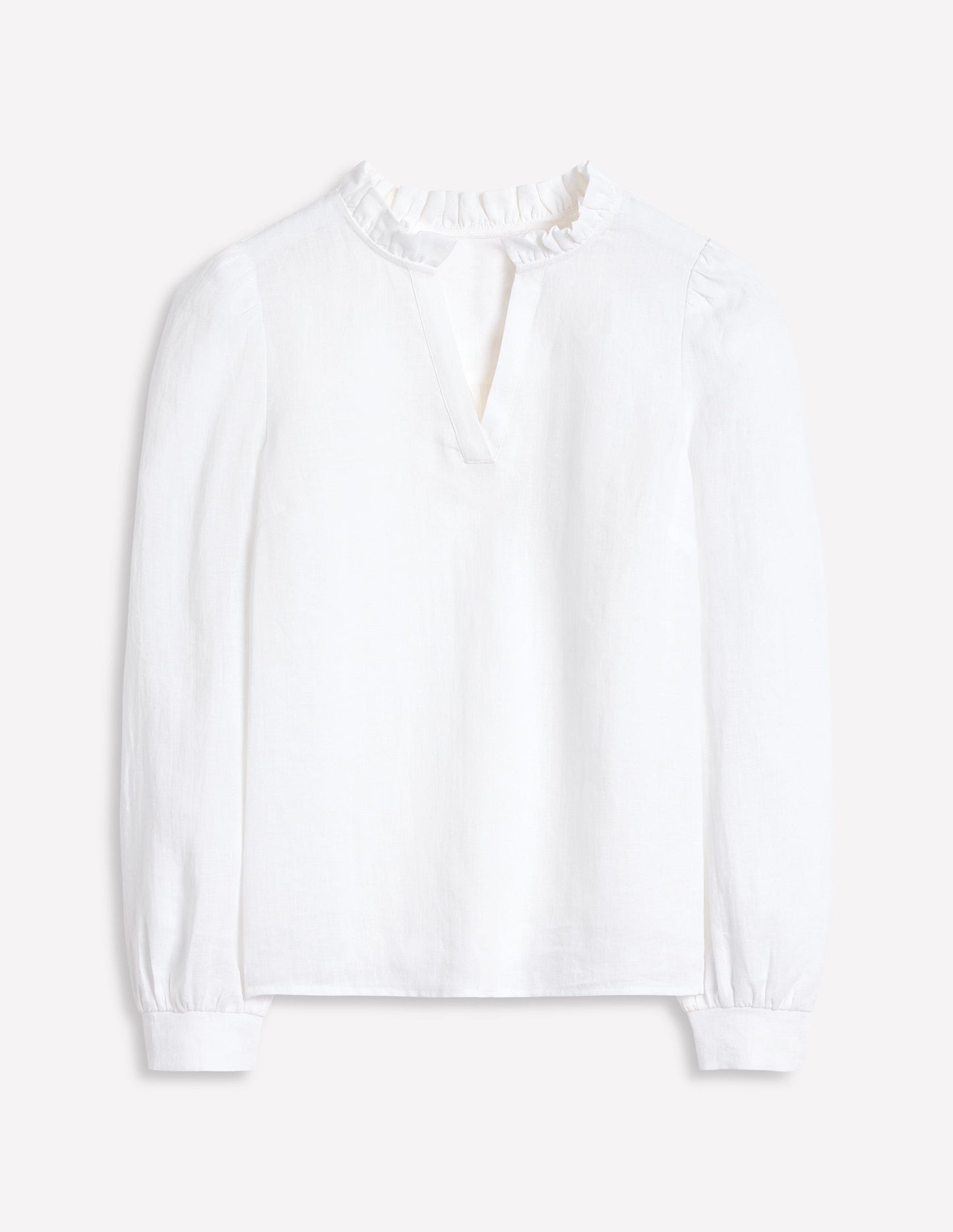 Grace Linen Top-White