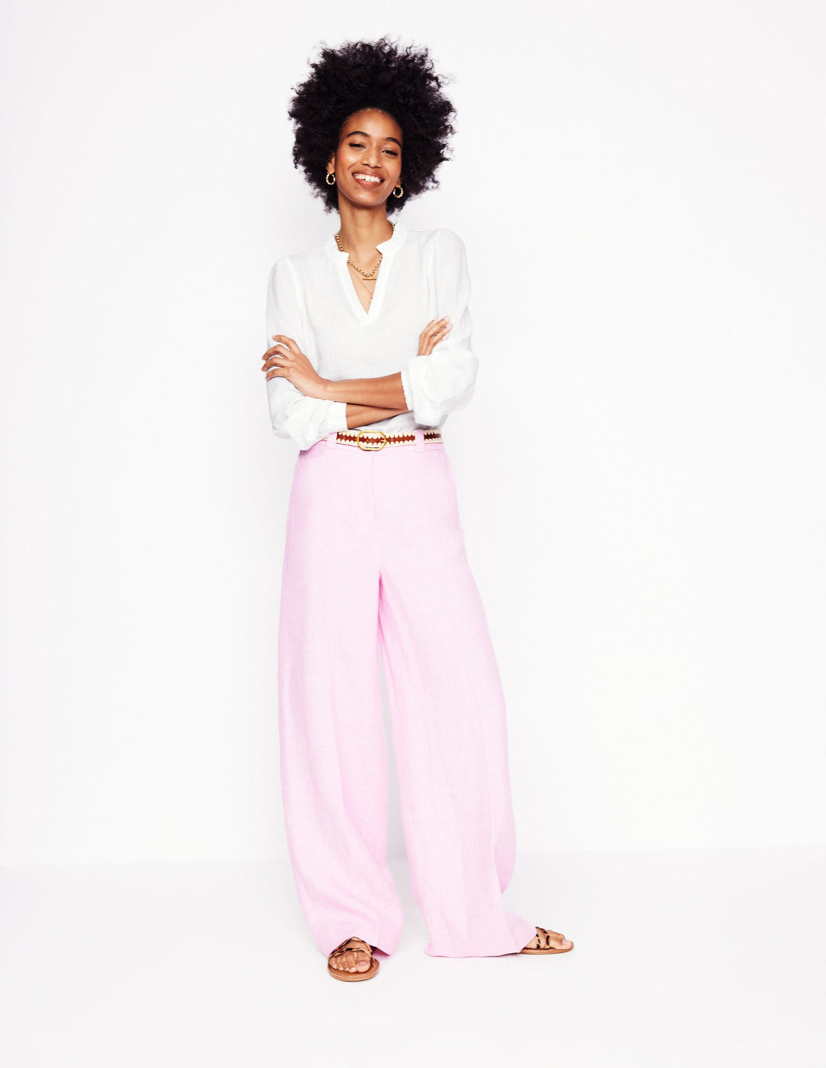 Grace Linen Top-White - Image 4