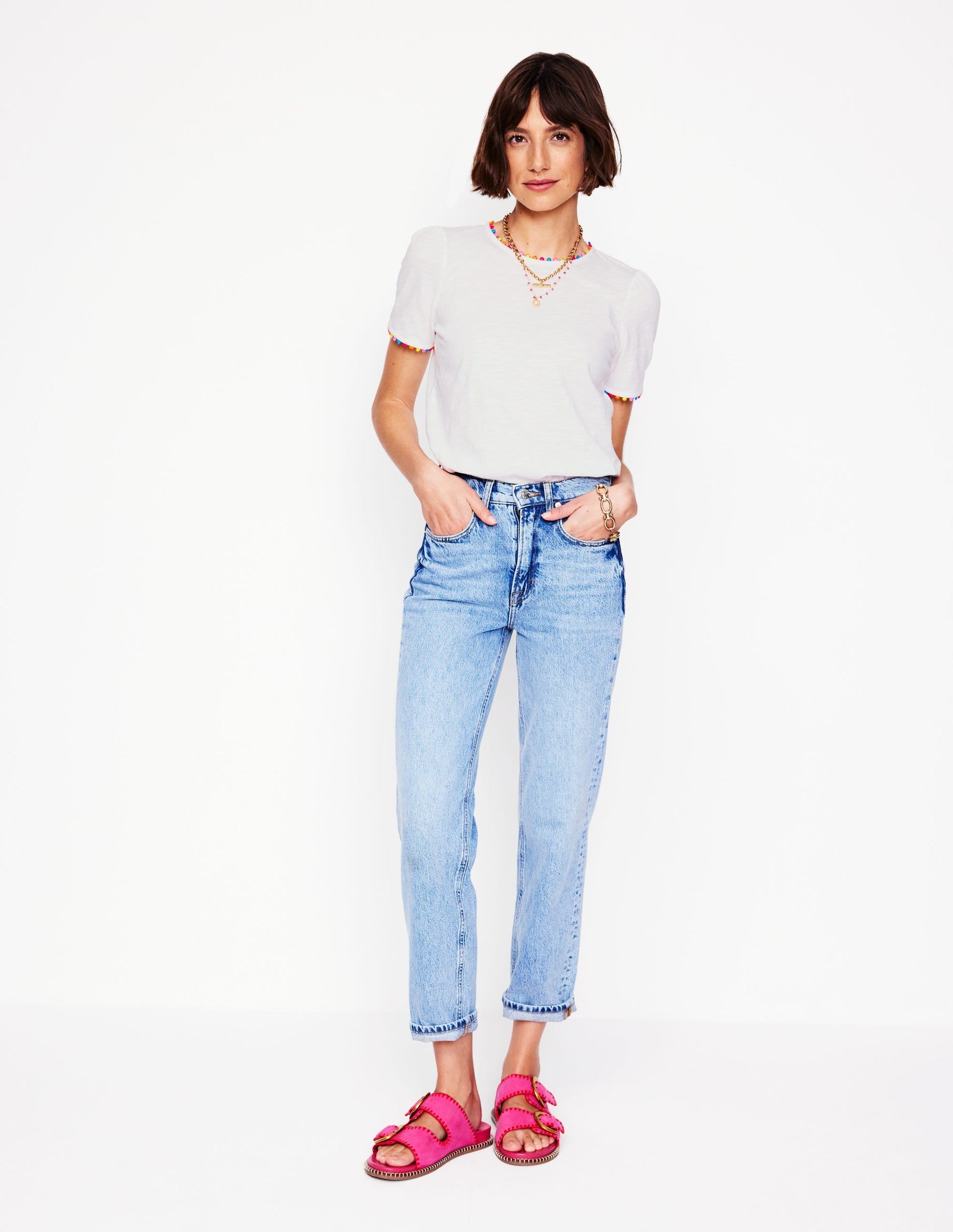 Ali Jersey T-Shirt-White, Multi-4