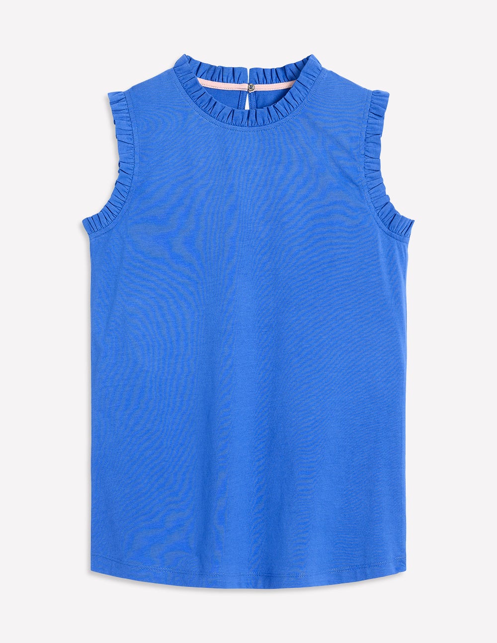 Supersoft Frill Detail Vest-Gallery Blue