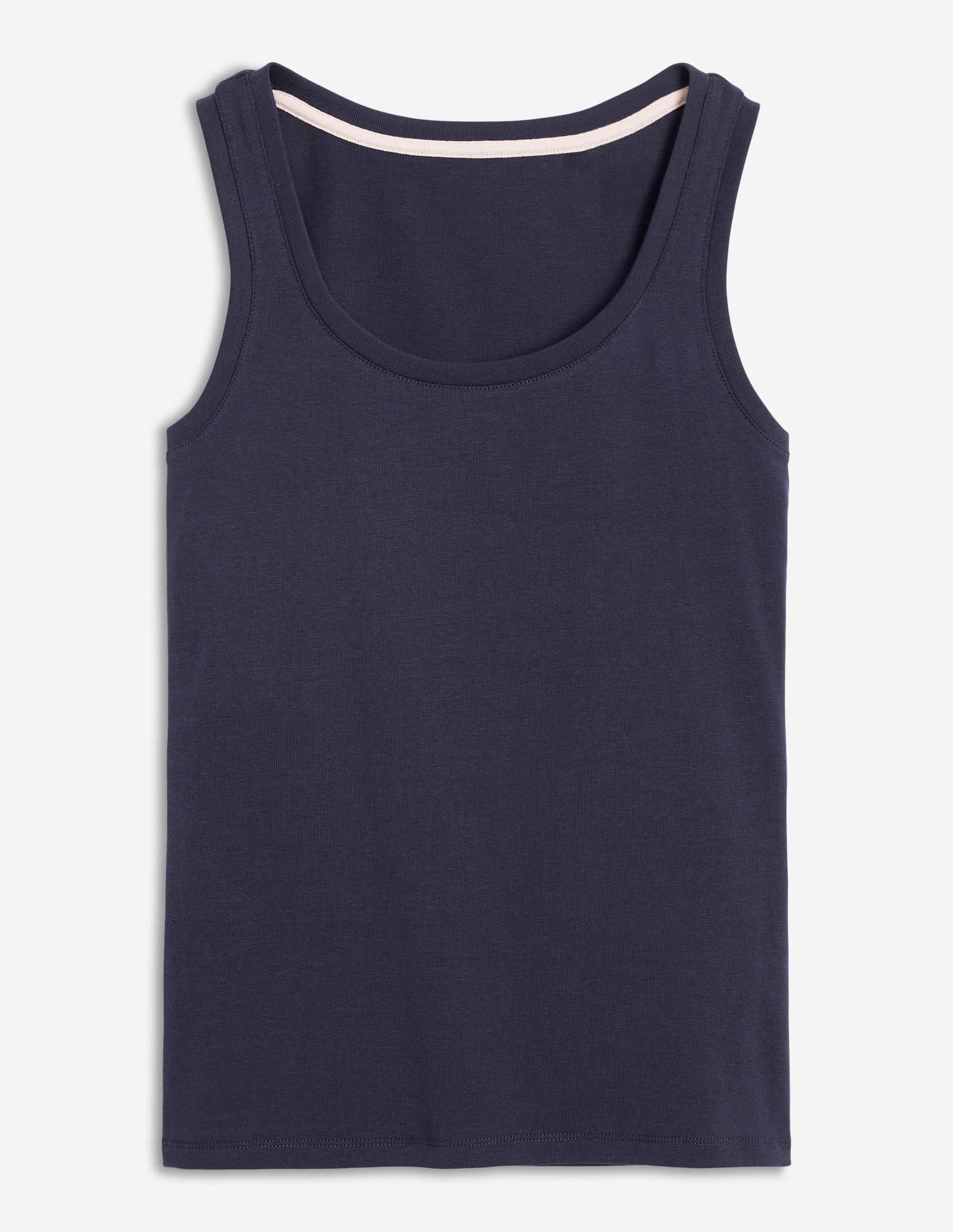 Essential Scoop-Neck Tank-Navy | Boden USA