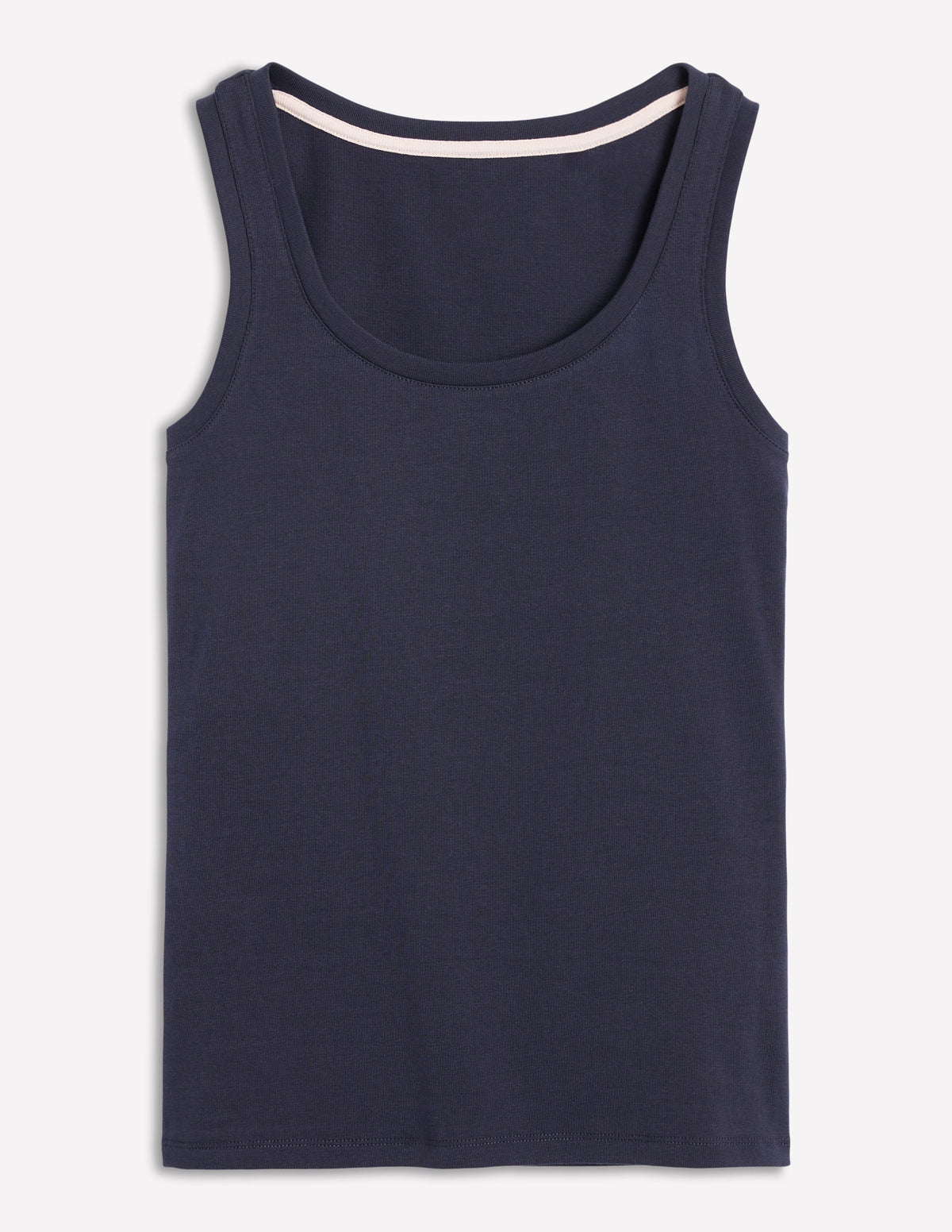 Essential Scoop-Neck Tank-Navy - Image 4