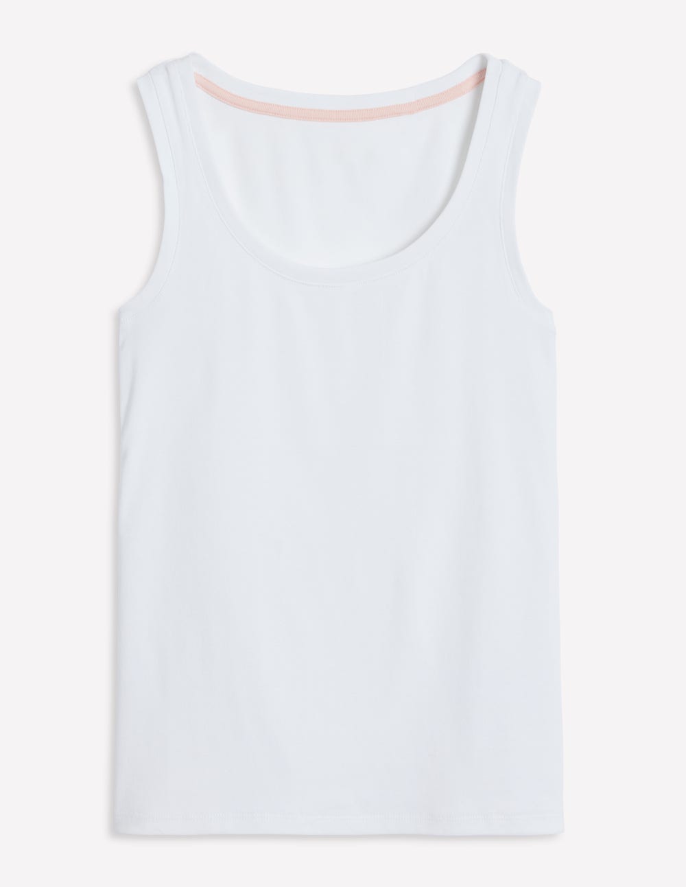 Essential Scoop-Neck Tank-White - Image 6
