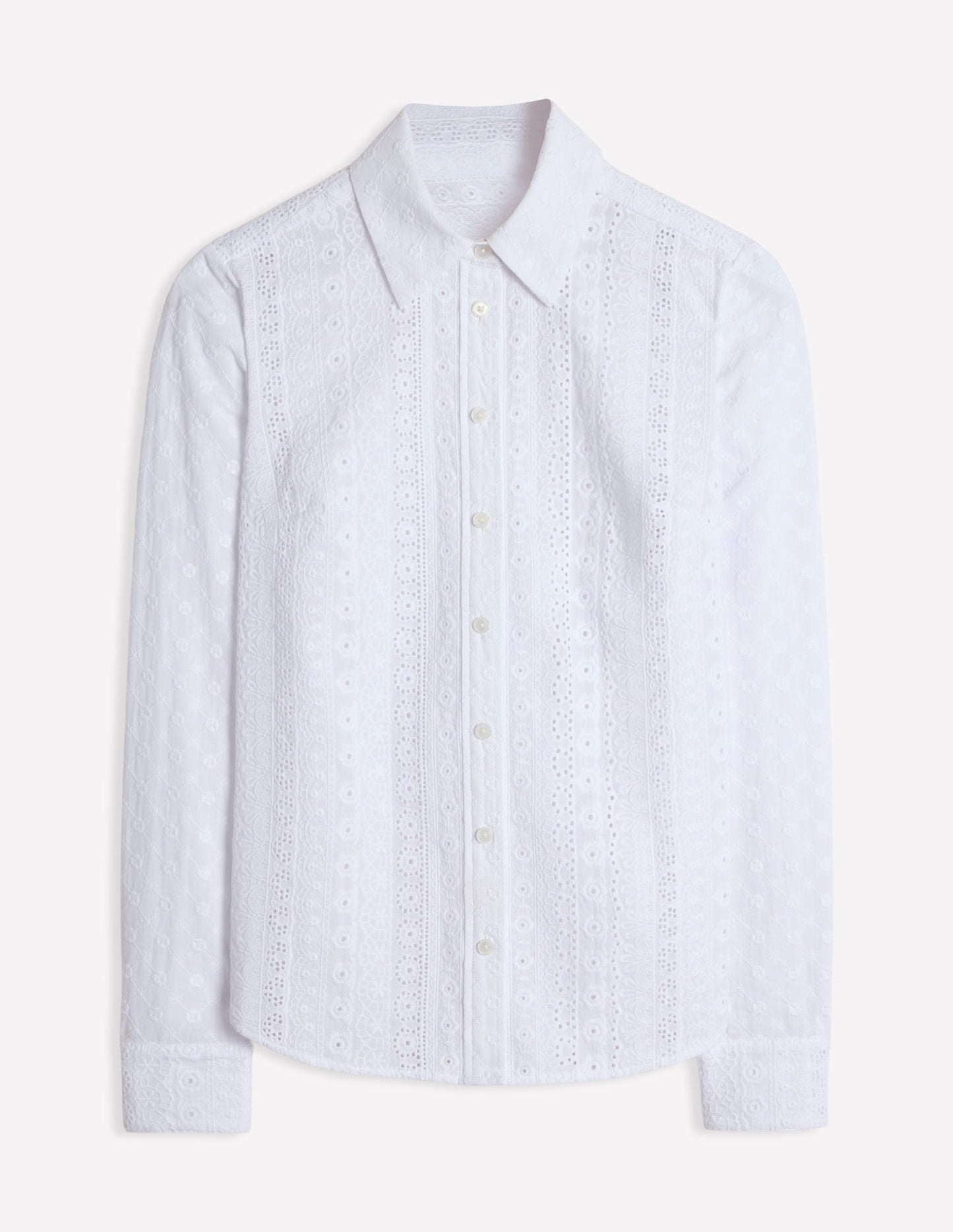 Sienna Fabric Interest Shirt-White