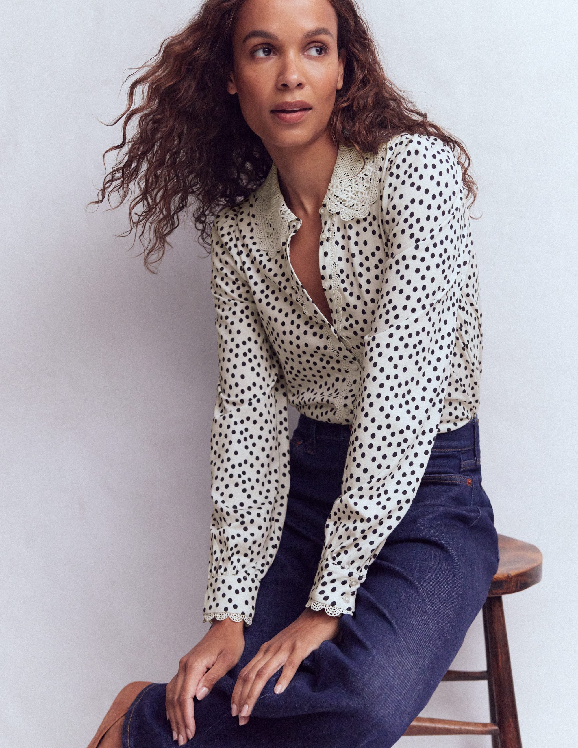 Lace Collar Blouse