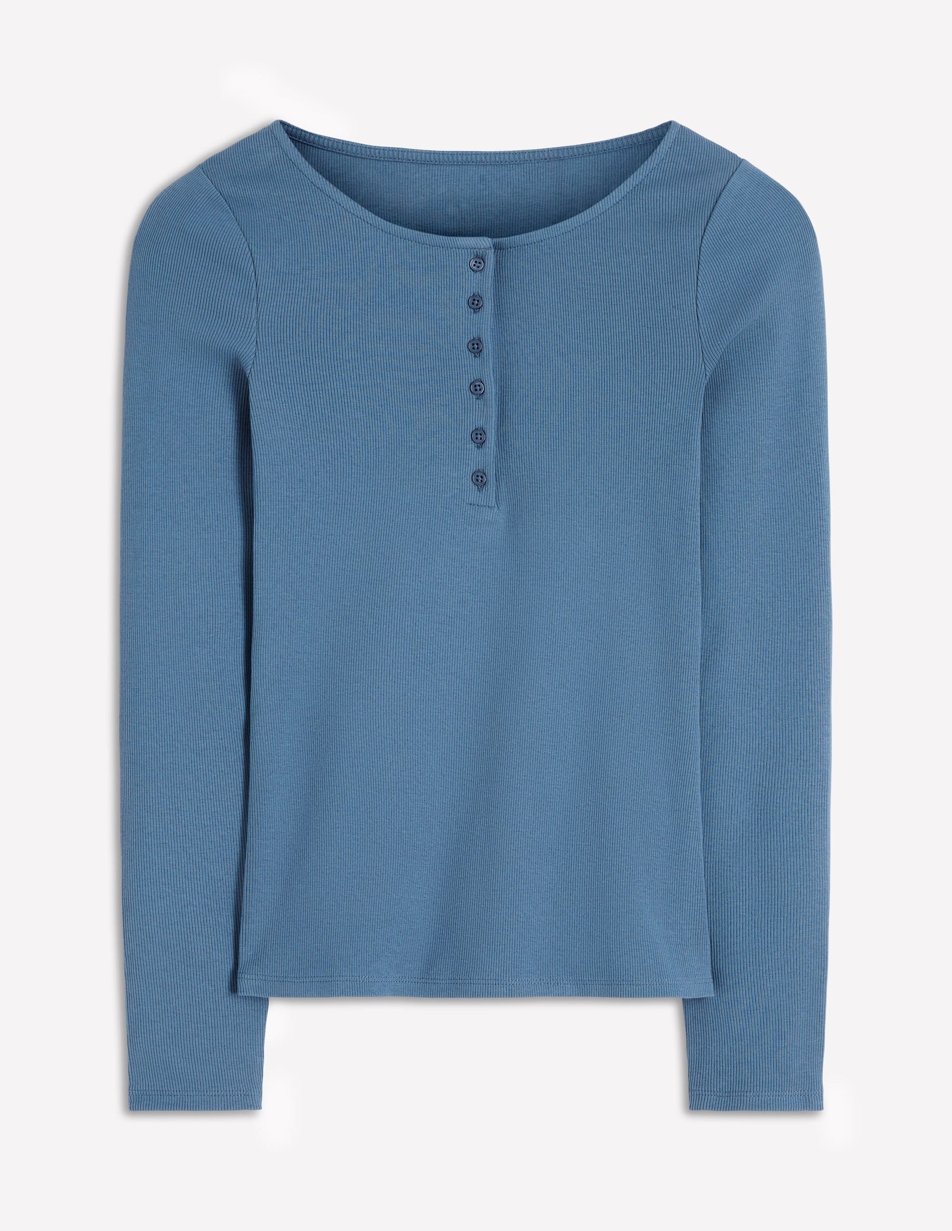 Rib Henley-Captain Blue-4