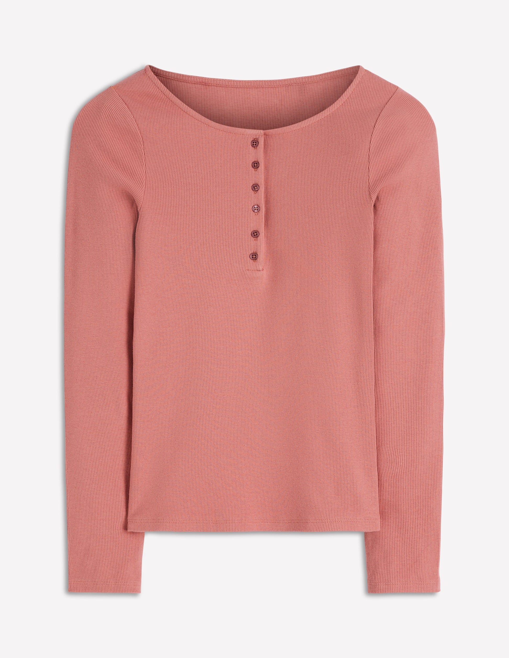 Rib Henley-Vintage Rose-5