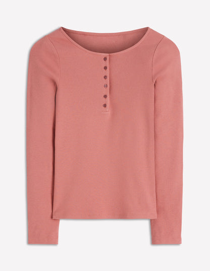 Rib Henley-Vintage Rose-5