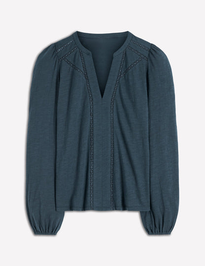 Poppy Long Sleeve Top-Moonlight Ocean-4