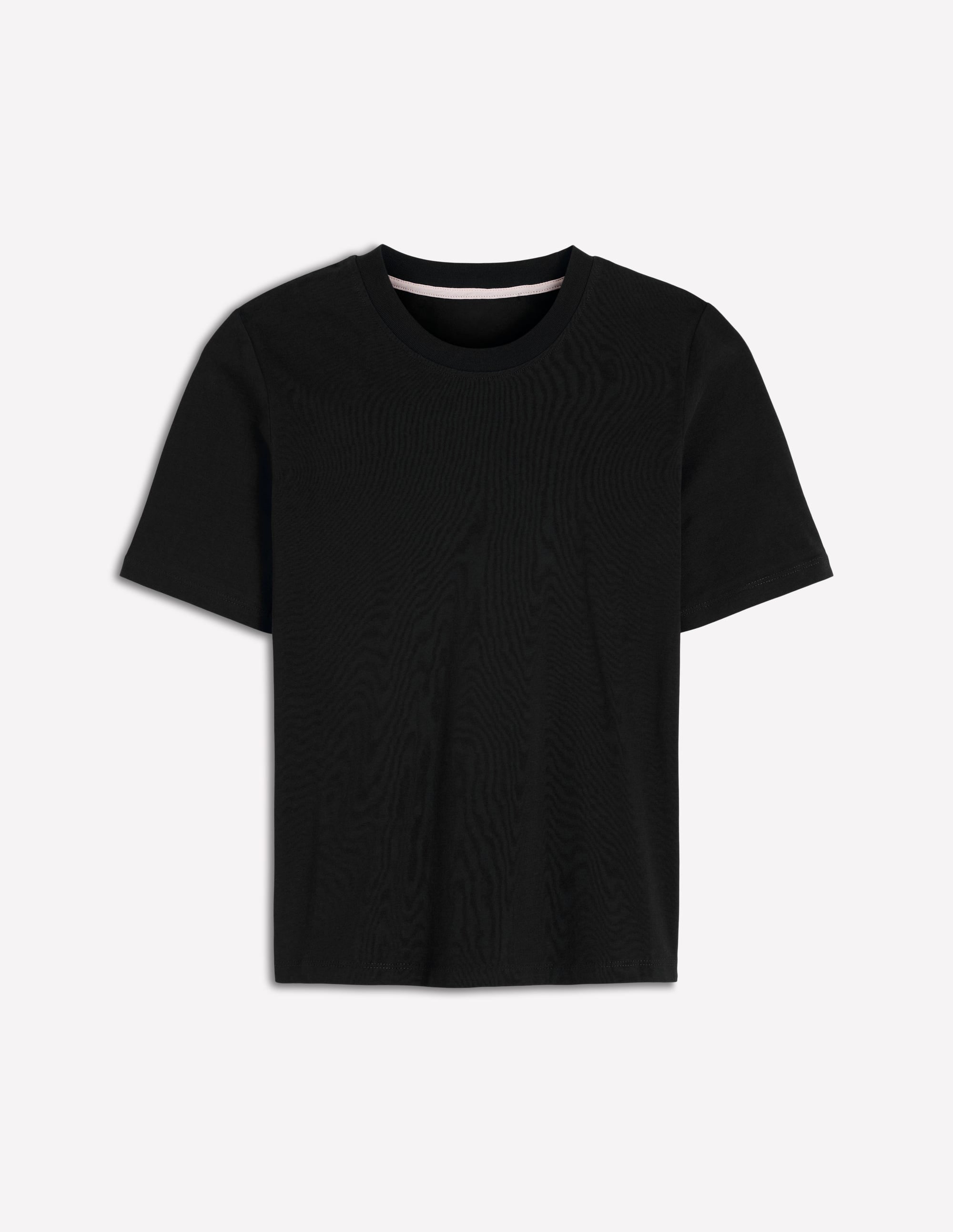 Cotton Crew Neck T - shirt - Black | Boden USA