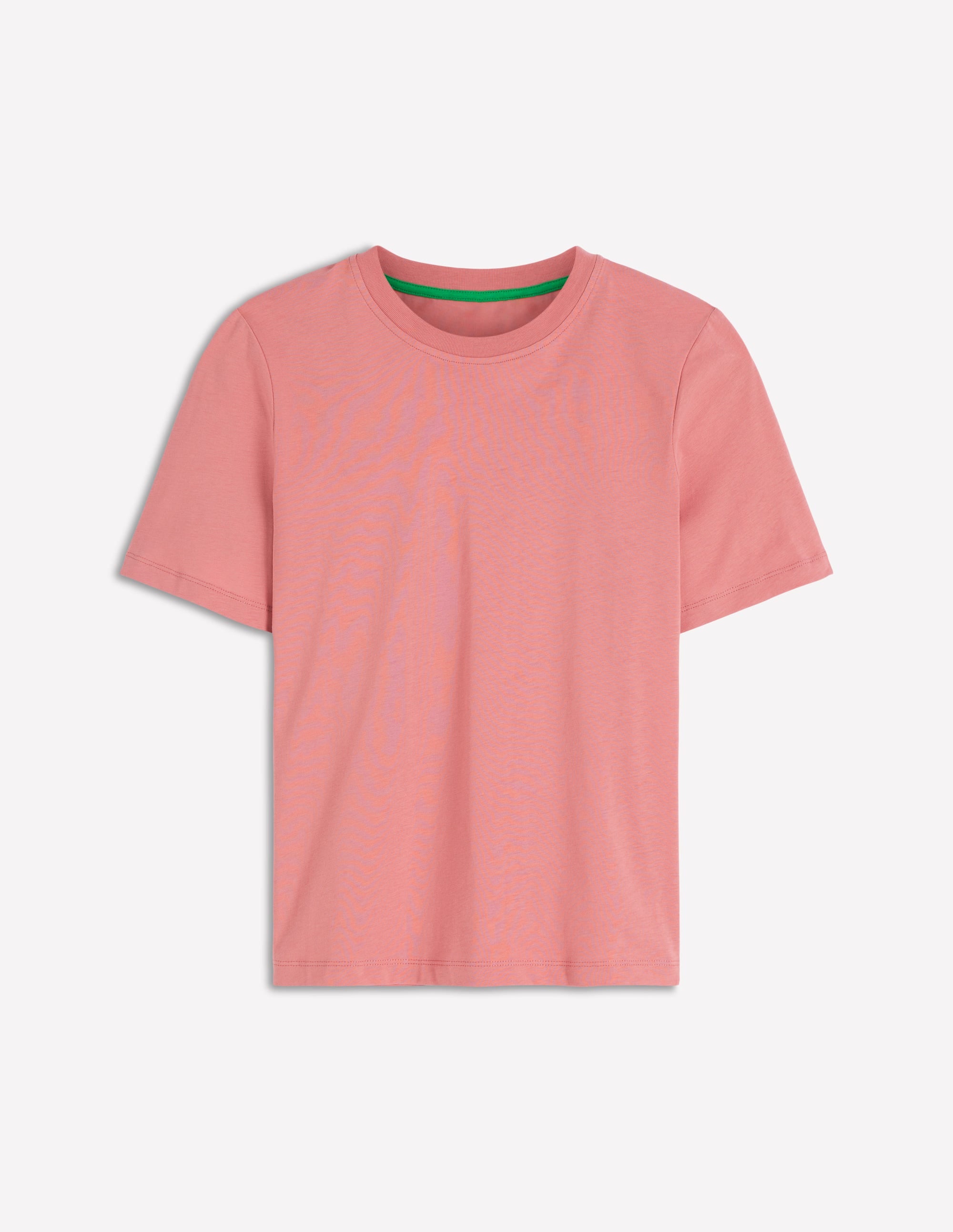 Cotton Crew Neck T-shirt-Vintage Rose - Image 4