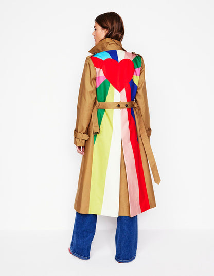 Cheltenham Trench Coat-Multi, Heart Spectrum