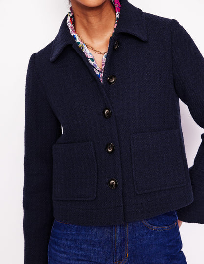 Knightsbridge Swing Jacket-Navy