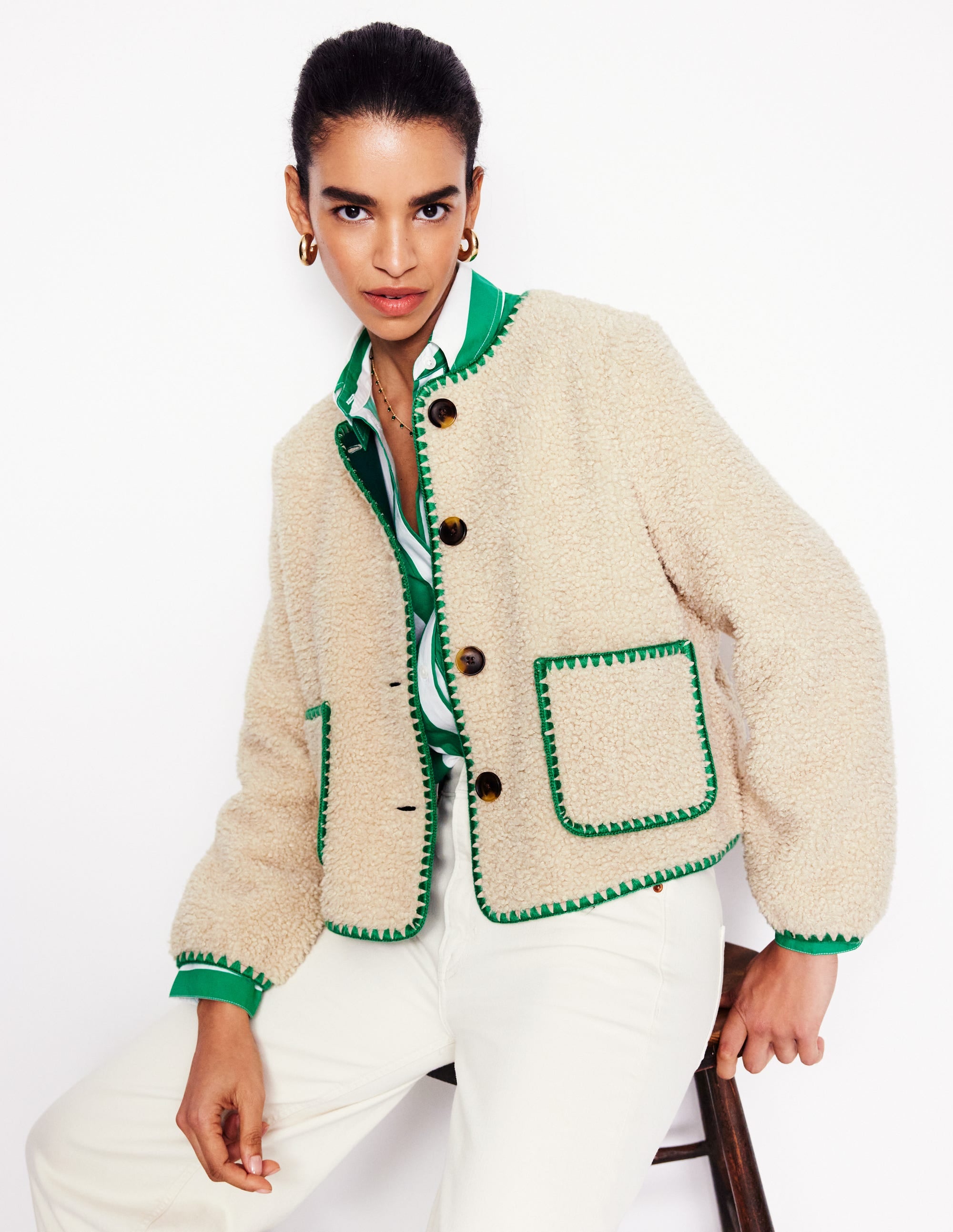 Chelsea Casual Jacket-Neutral Borg - Image 1